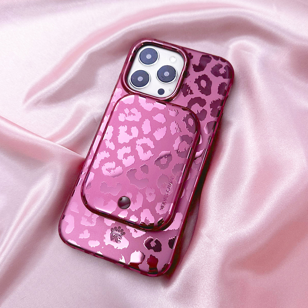 Pink Ruby Leopard MagSafe Battery Power Pack