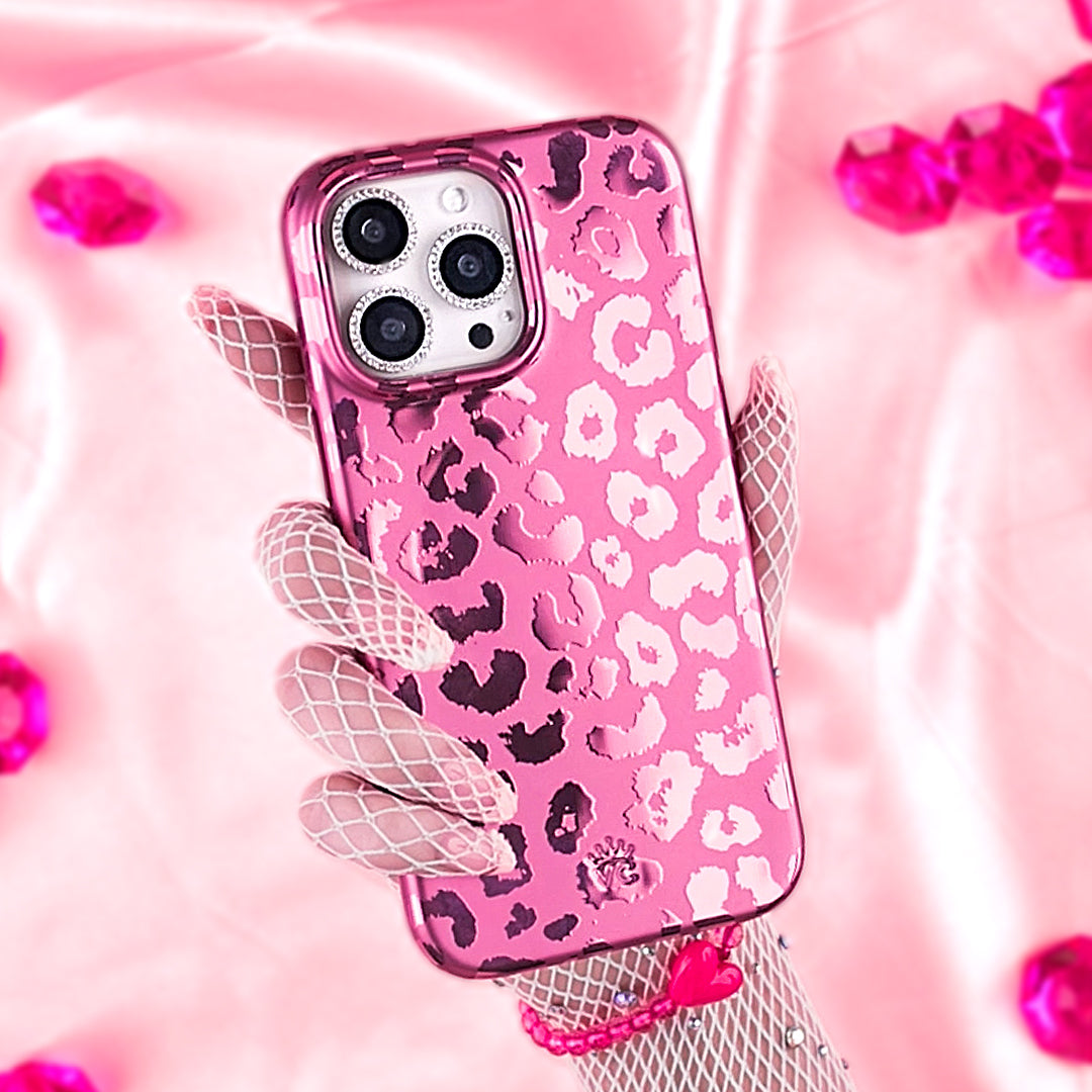 Pink Ruby Leopard iPhone Case