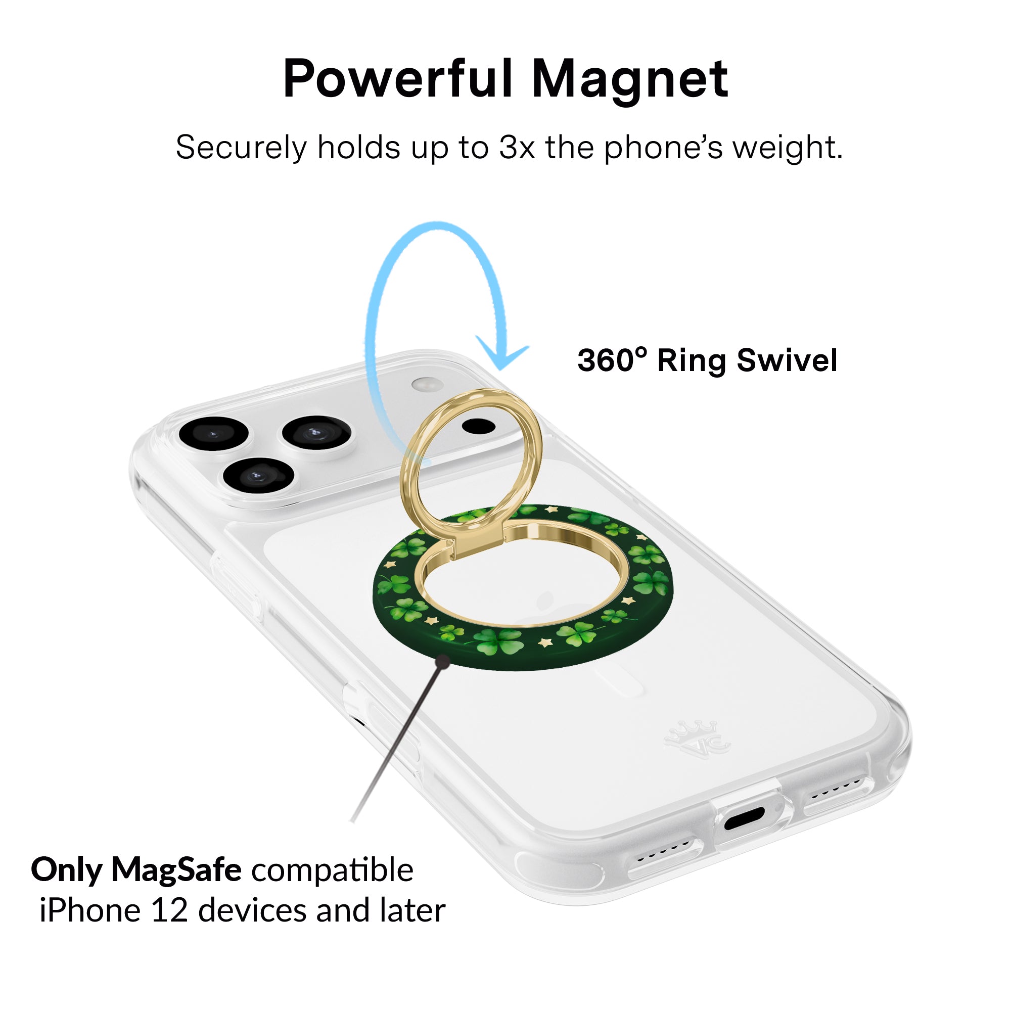 Lucky Clover MagSafe Grip Ring