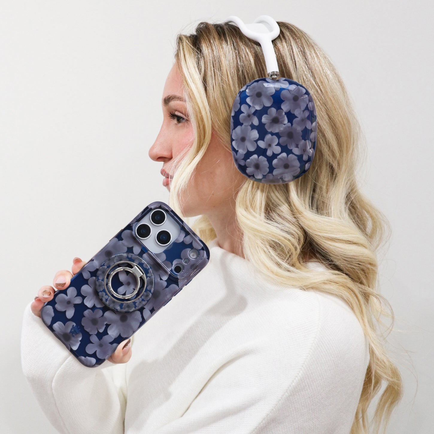 Midnight Blossom AirPod Max Case