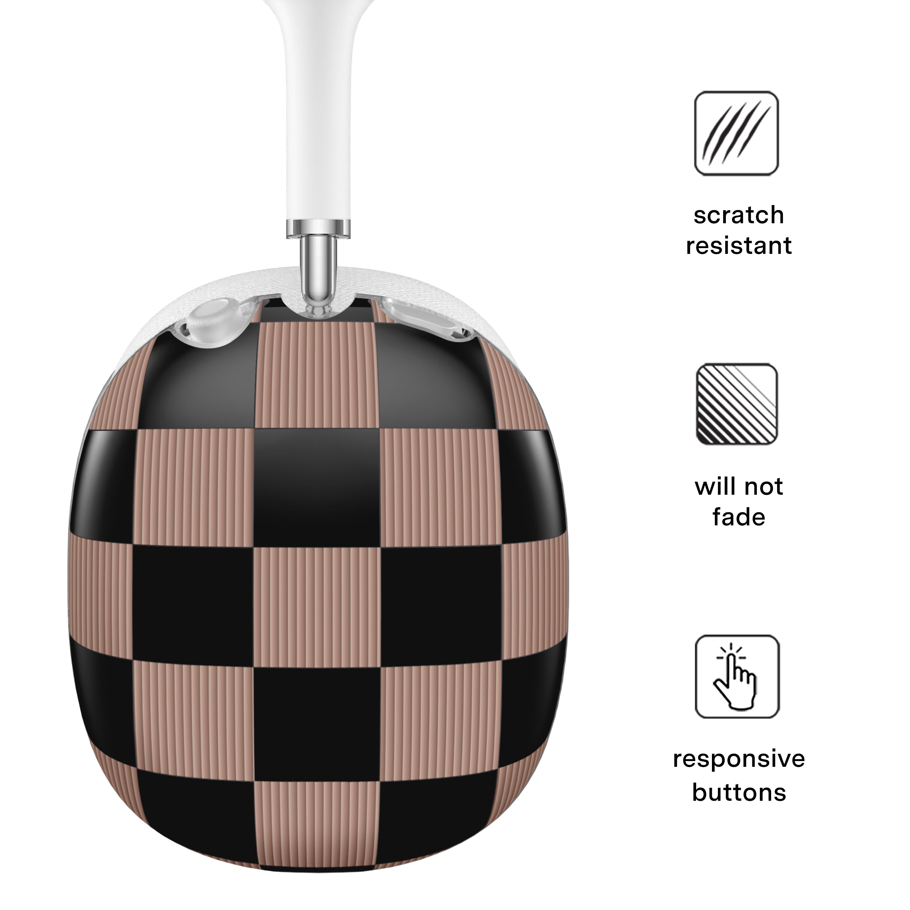 Mocha Vibe Checkered AirPod Max Case