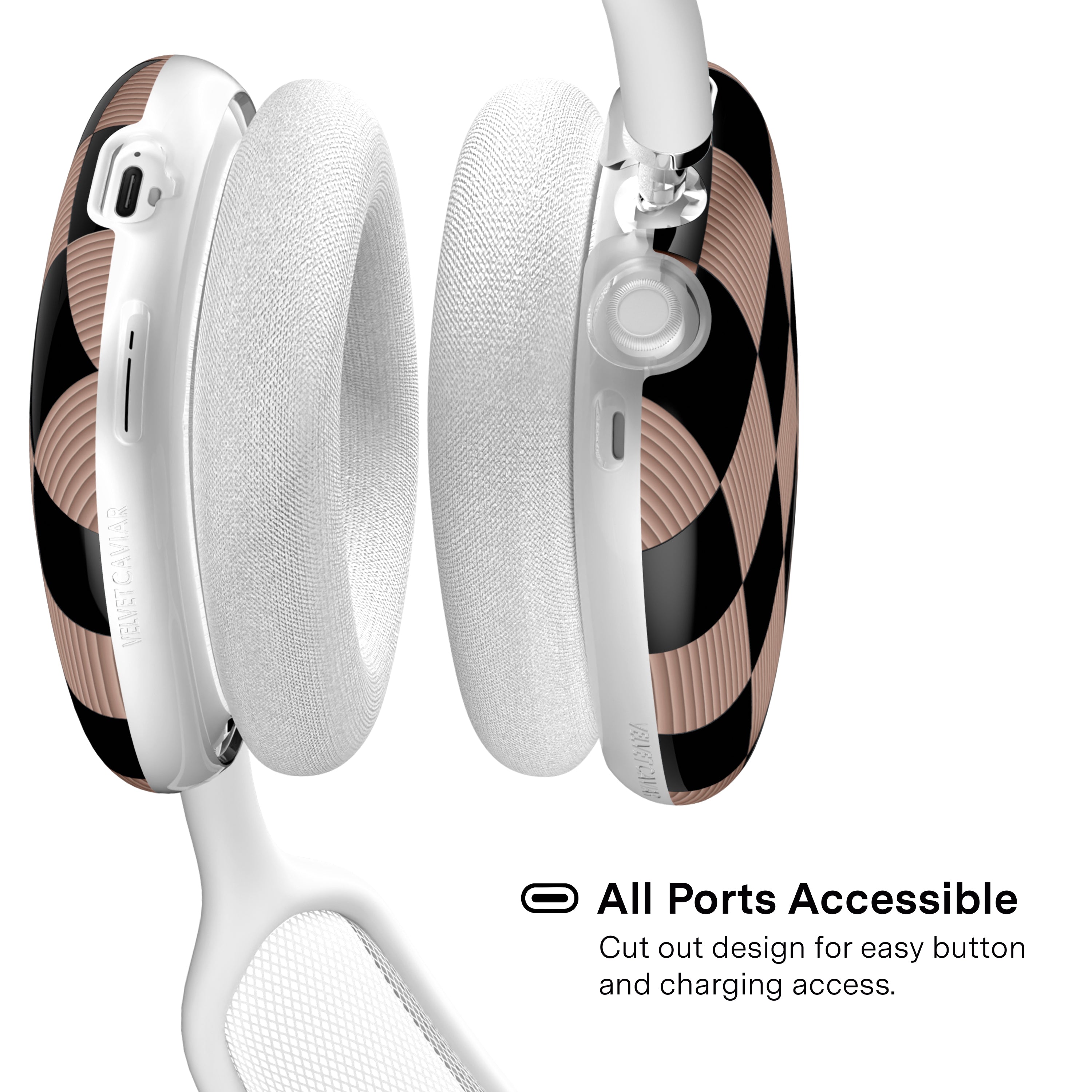 Mocha Vibe Checkered AirPod Max Case