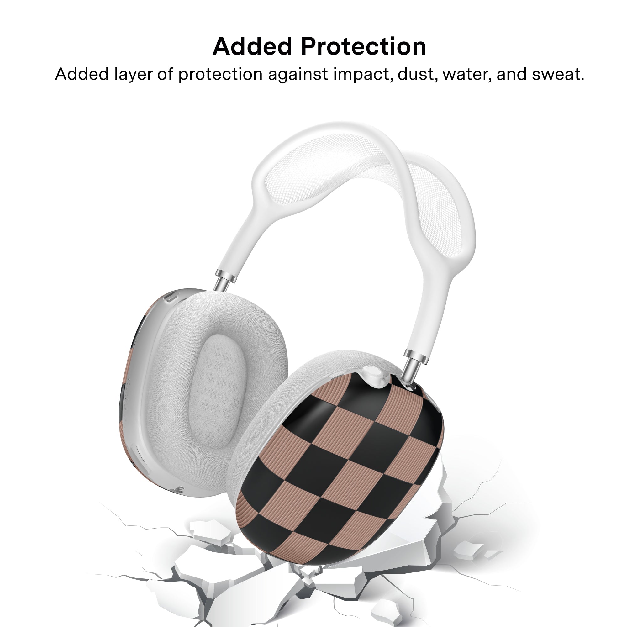 Mocha Vibe Checkered AirPod Max Case