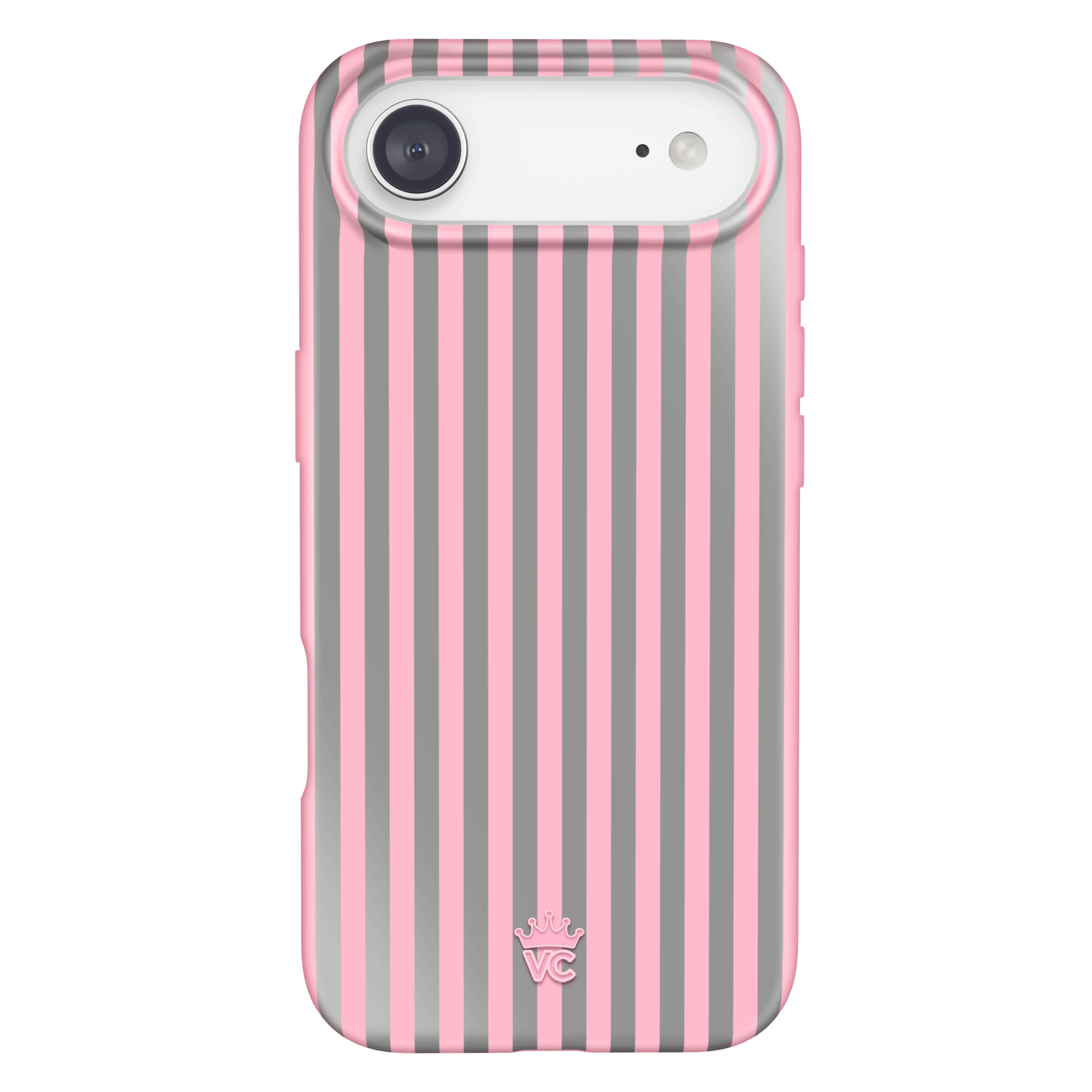 Pink Chrome Stripes iPhone Case