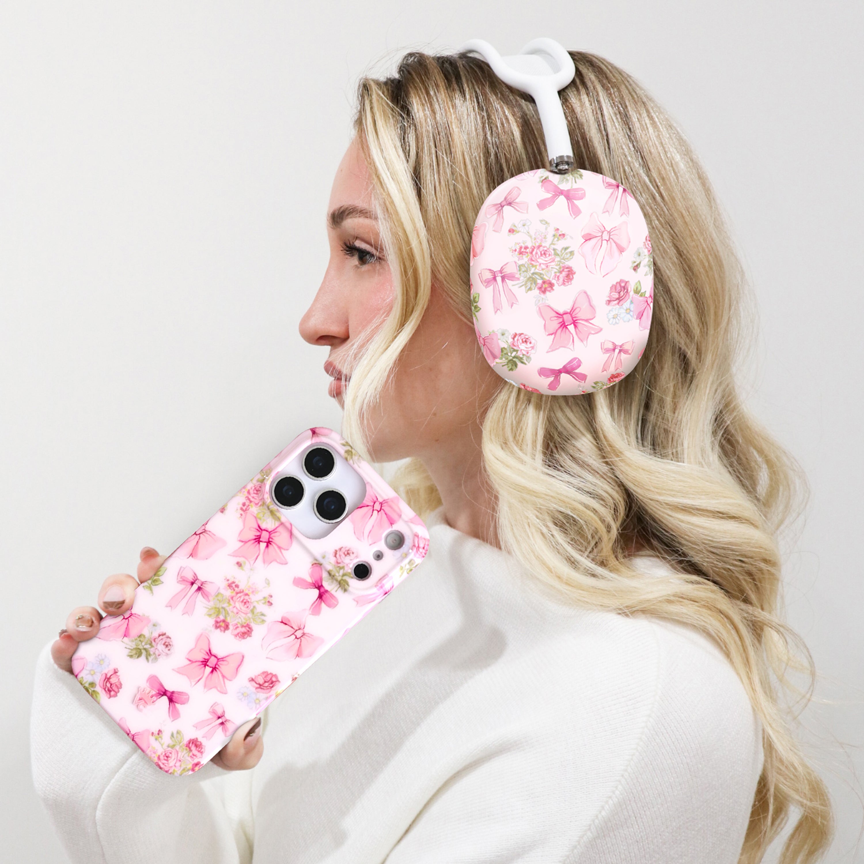 Posie Pink Bow AirPod Max Case