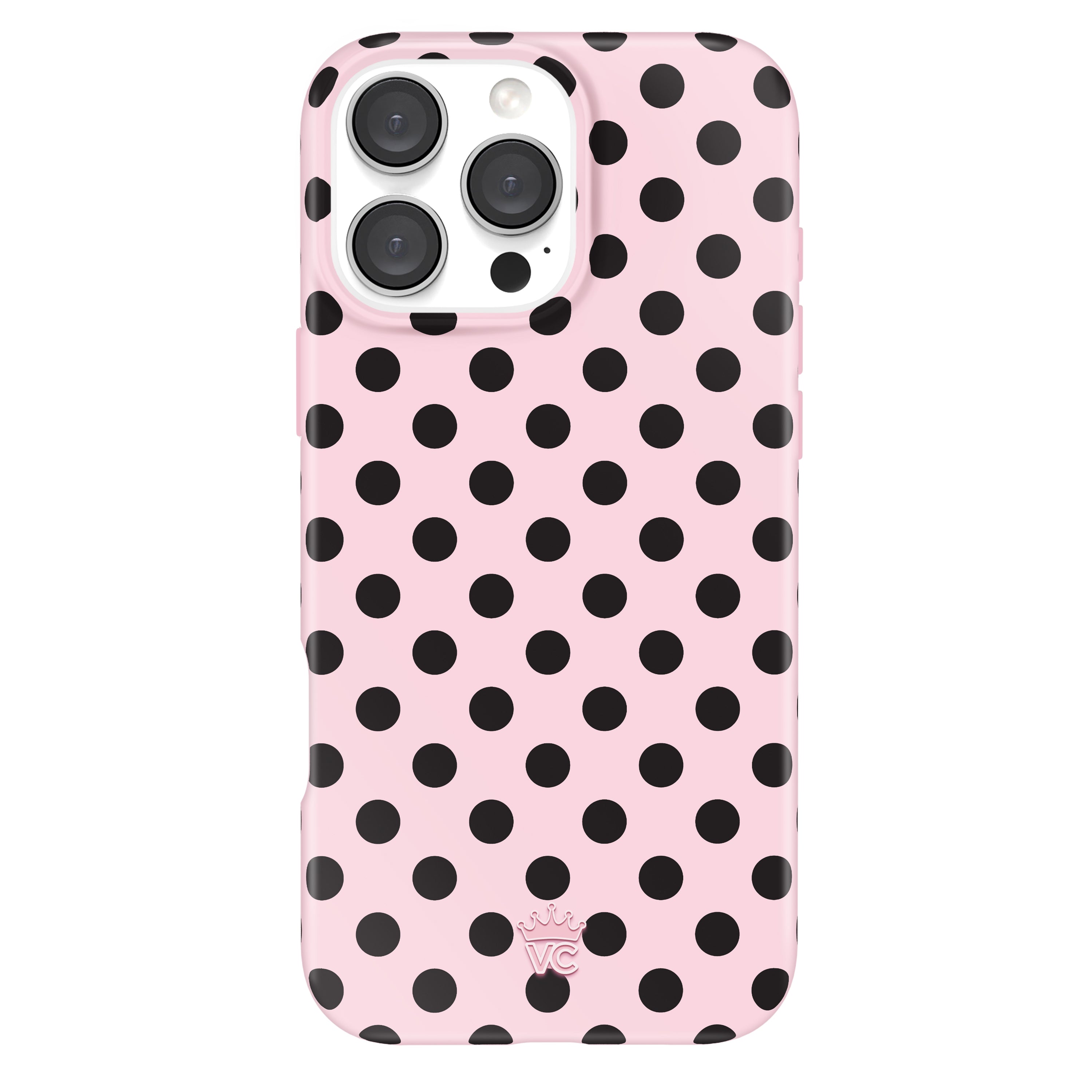 Princess Pink Polka Dot iPhone Case