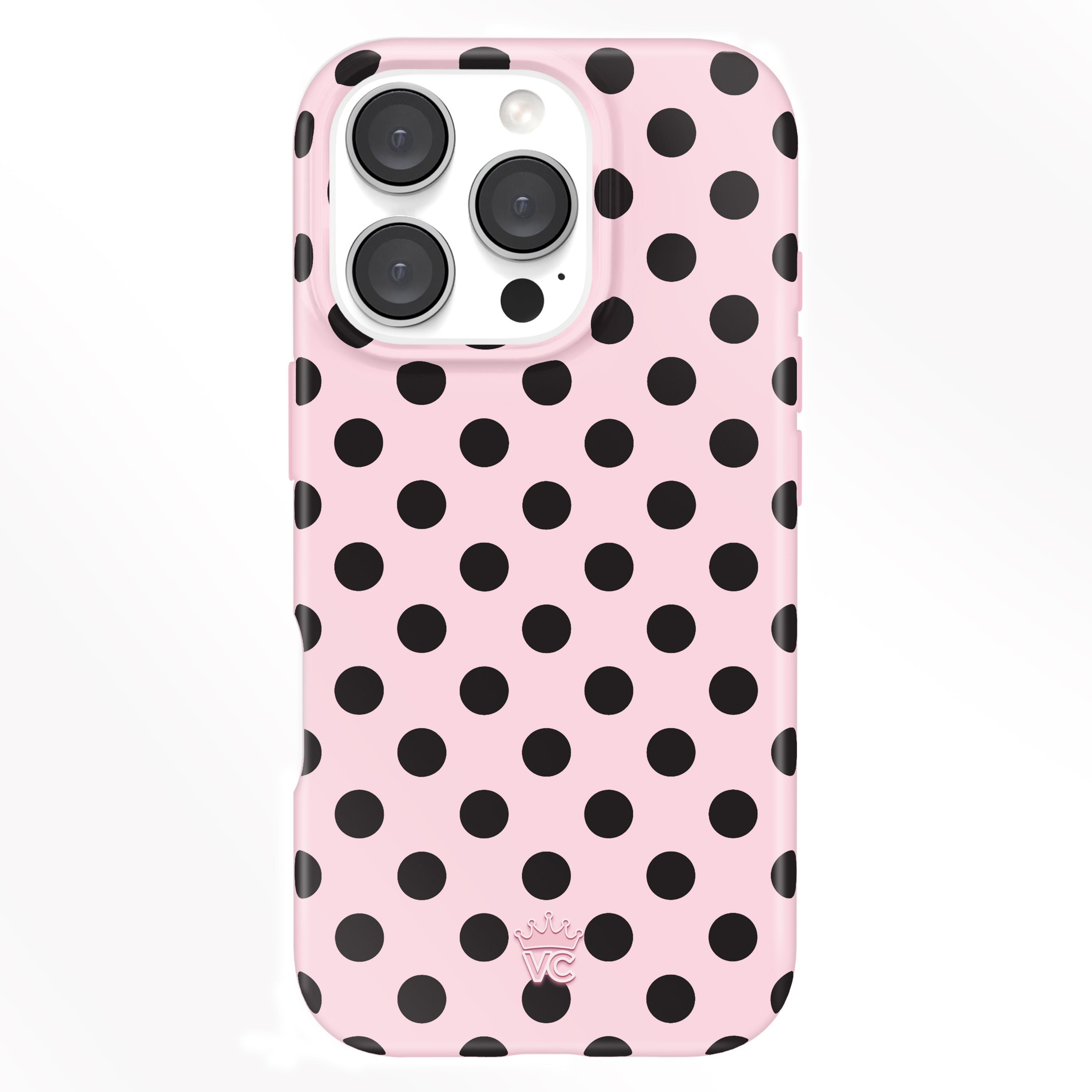 Princess Pink Polka Dot iPhone Case