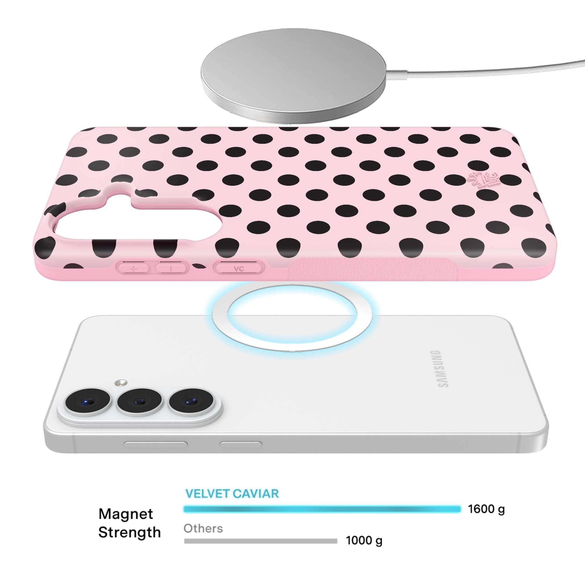 Princess Pink Polka Dot Samsung Case