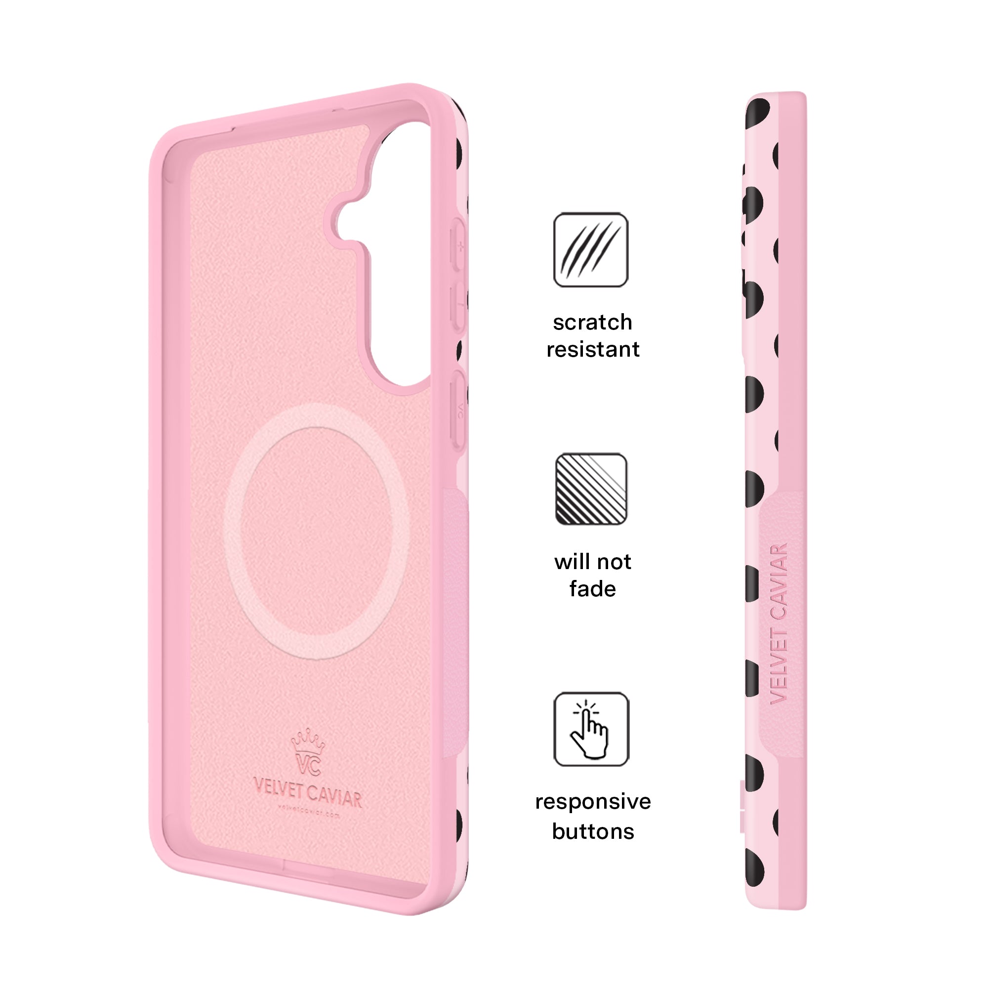 Princess Pink Polka Dot Samsung Case