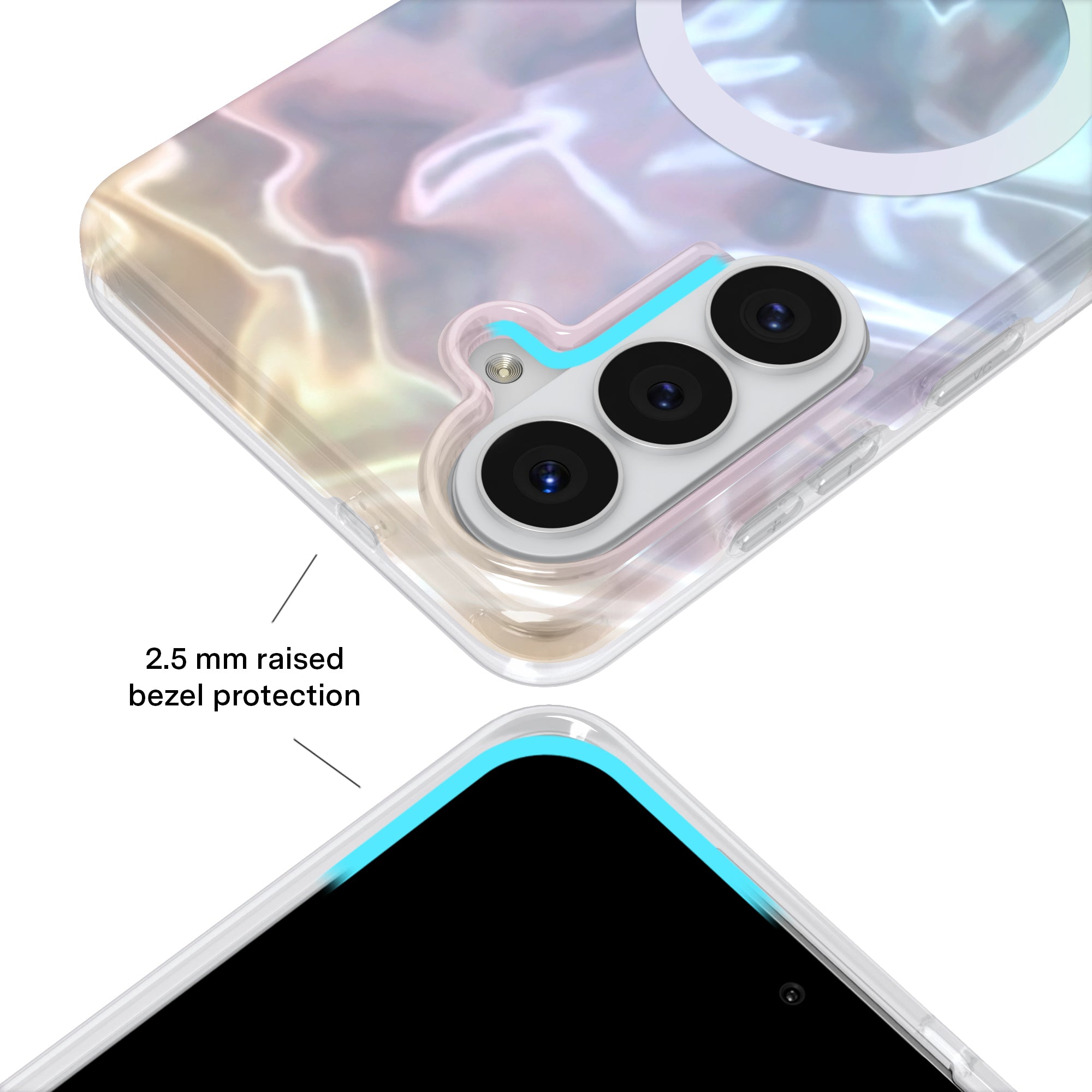 White Opal Holo Samsung Case