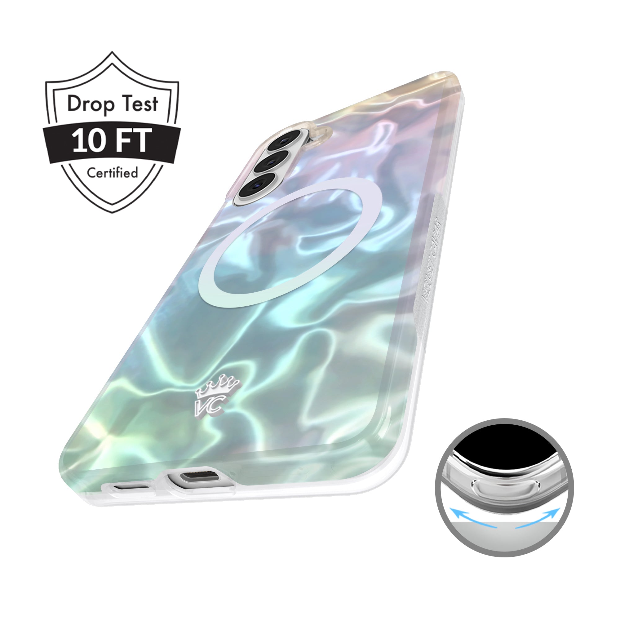 White Opal Holo Samsung Case