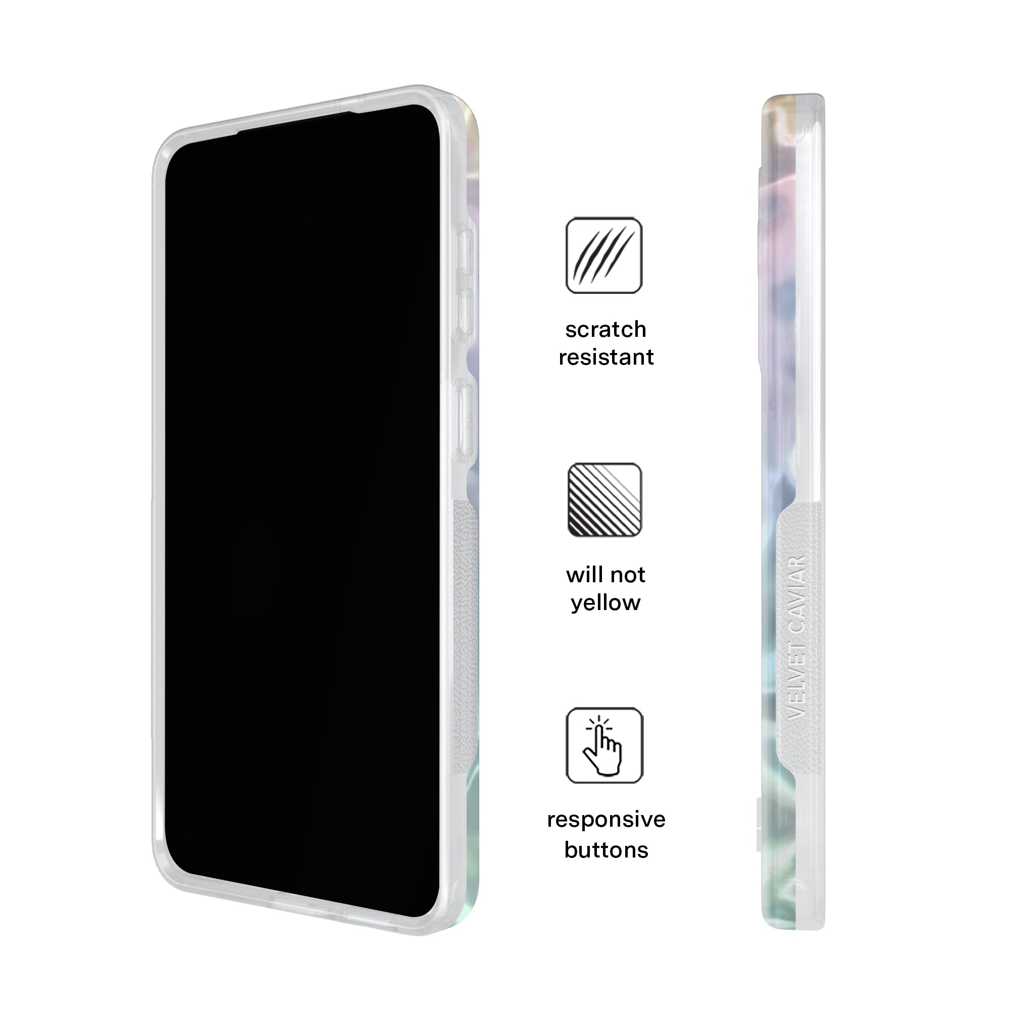 White Opal Holo Samsung Case