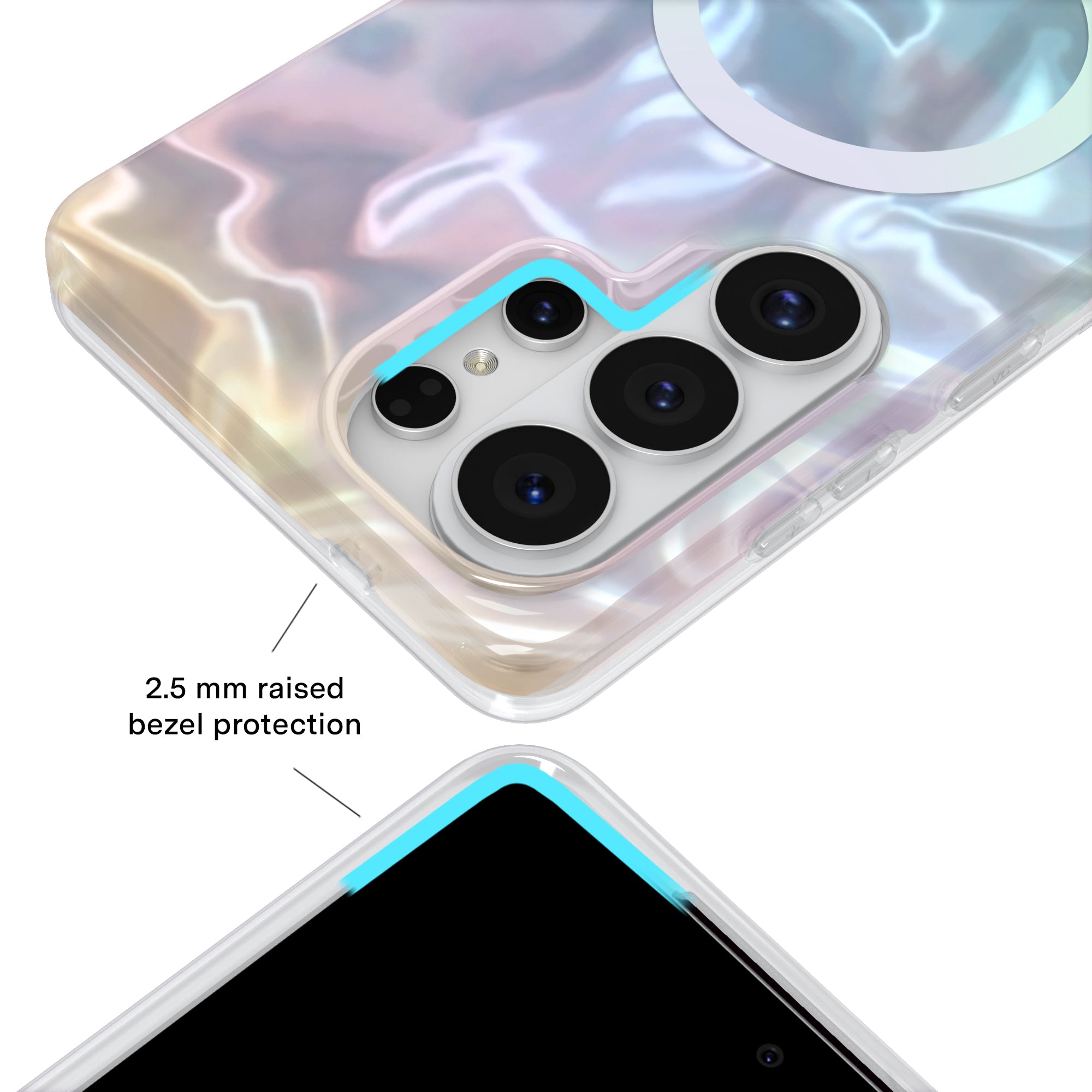 White Opal Holo Samsung Case