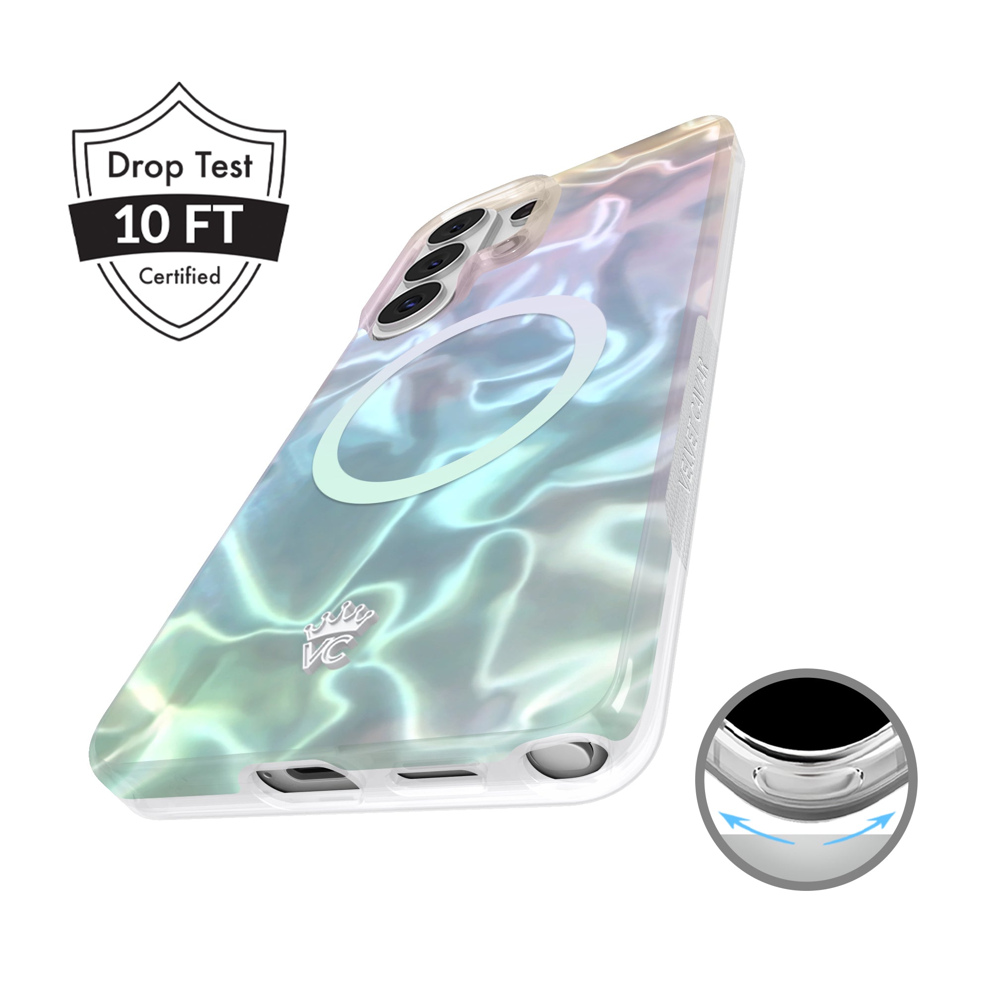 White Opal Holo Samsung Case