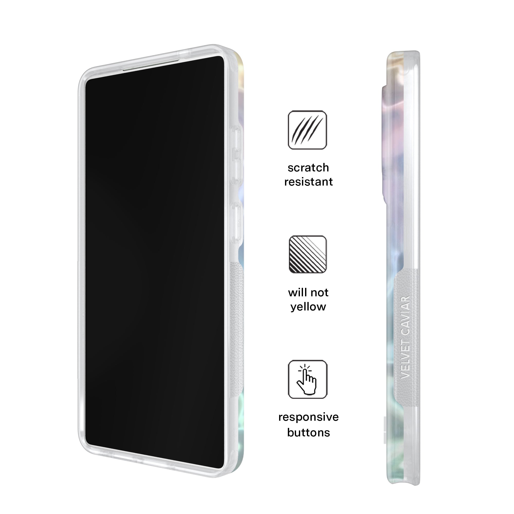 White Opal Holo Samsung Case