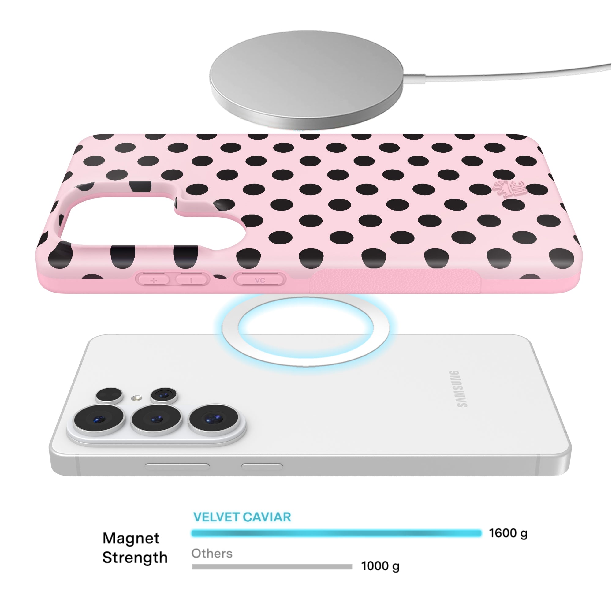 Princess Pink Polka Dot Samsung Case