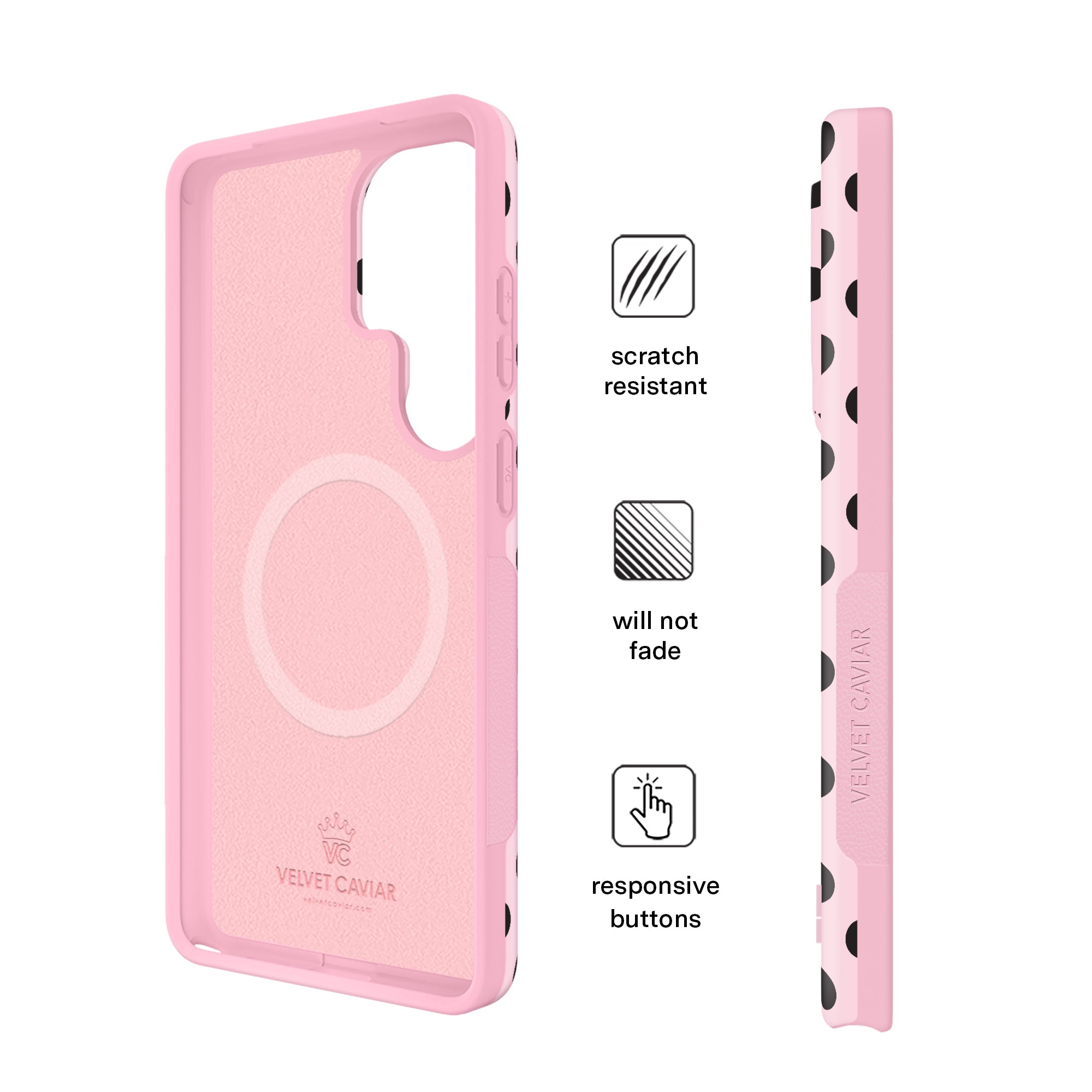 Princess Pink Polka Dot Samsung Case