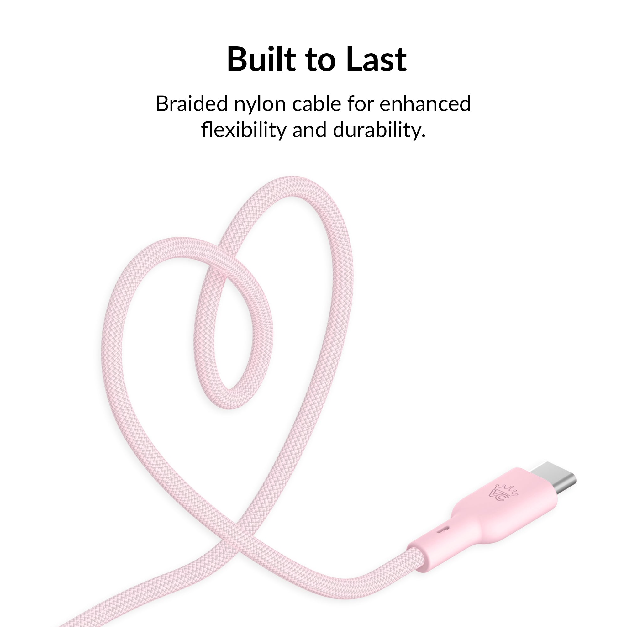 Strawberry Milk Fast Charging Cable, 6ft USB-C