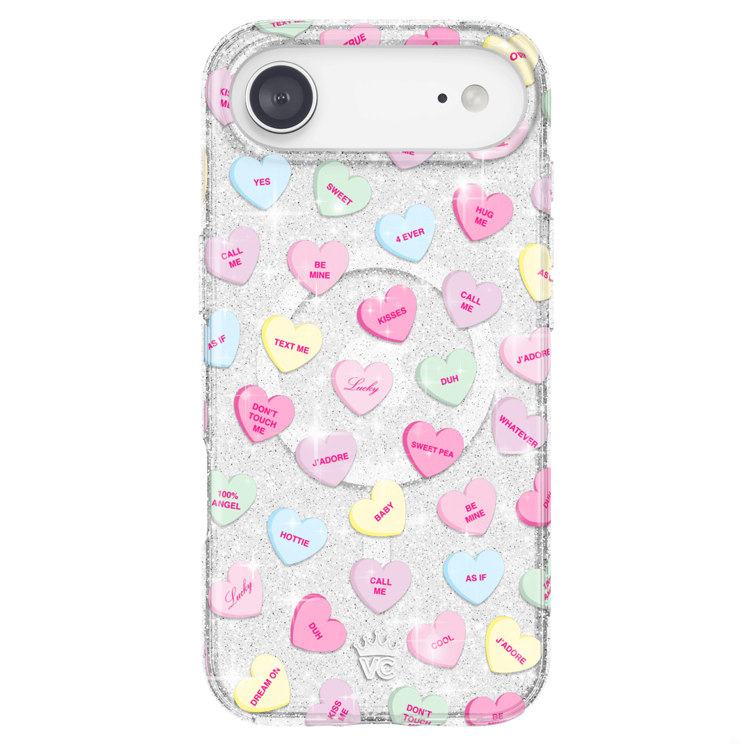 Sweet Hearts Glitter iPhone Case