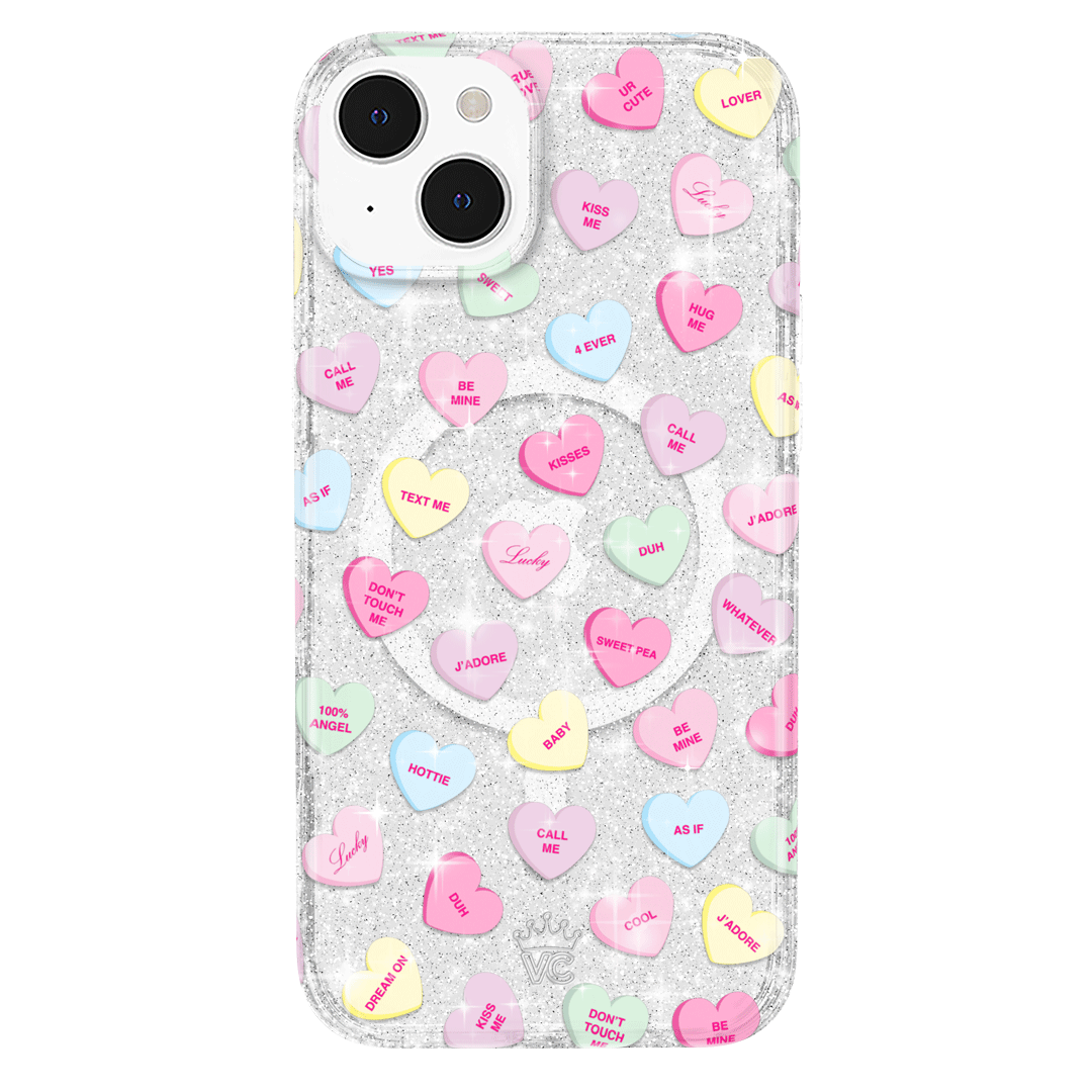 Sweet Hearts Glitter iPhone Case