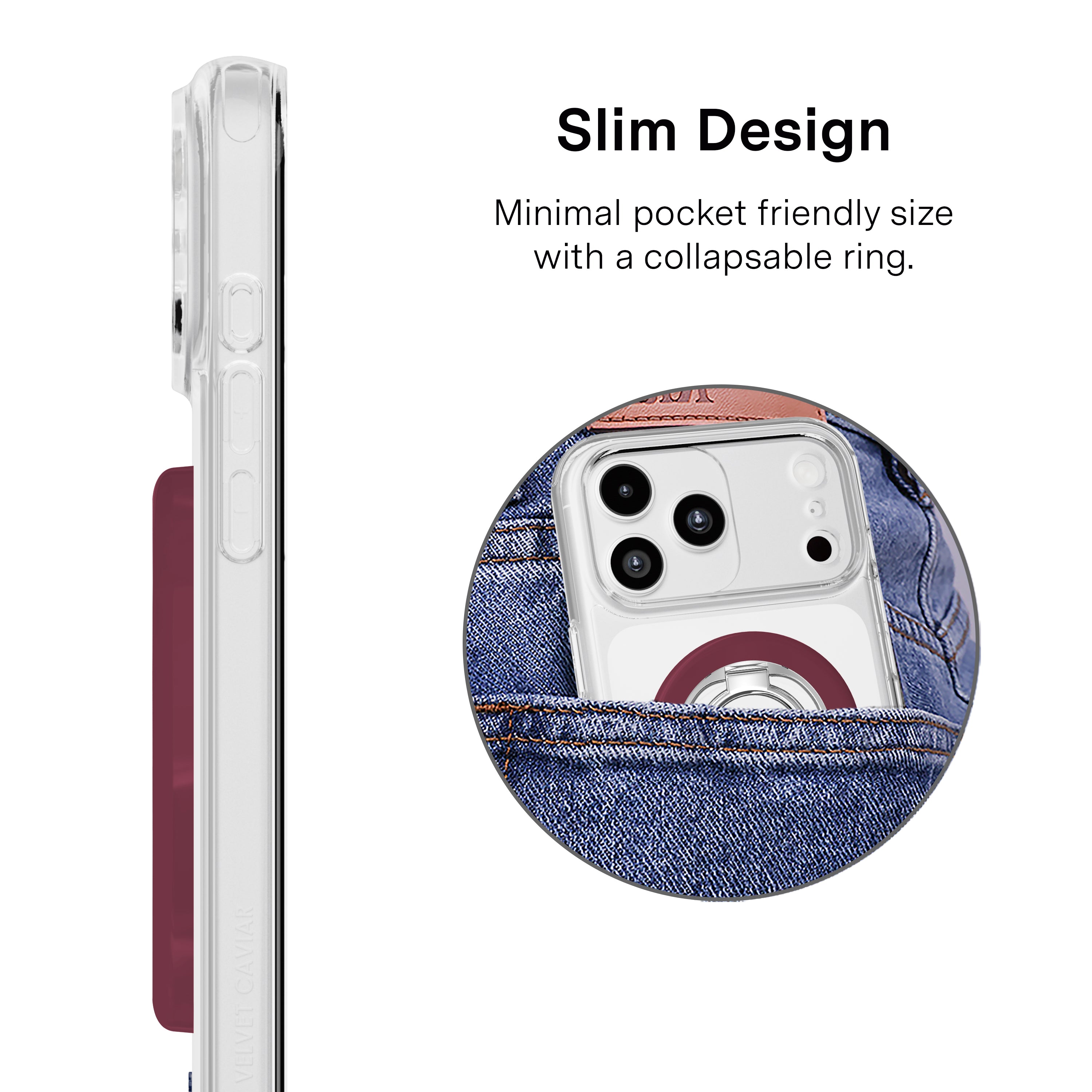 Burgundy 1990 MagSafe Grip Ring