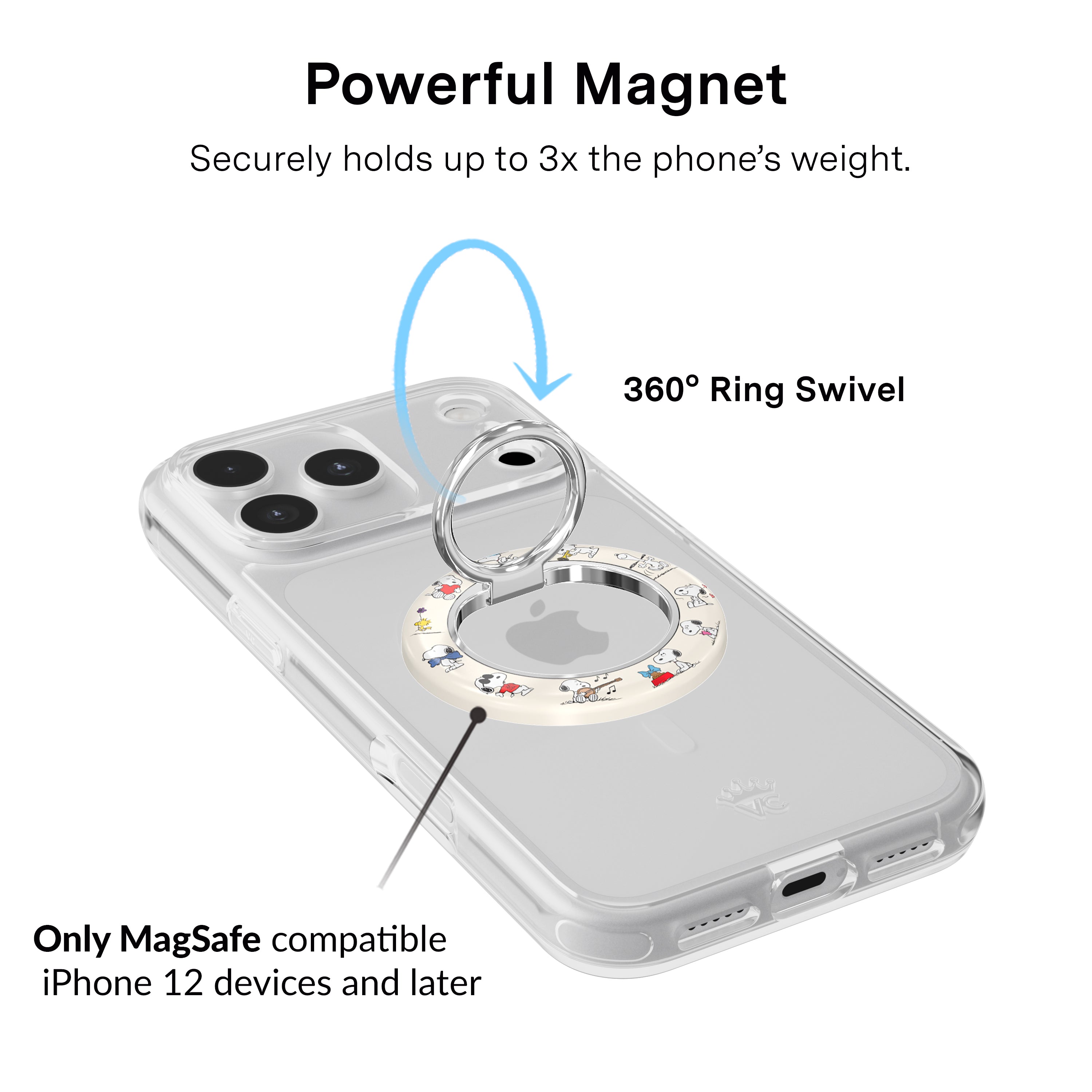 Snoopy Moods MagSafe Grip Ring