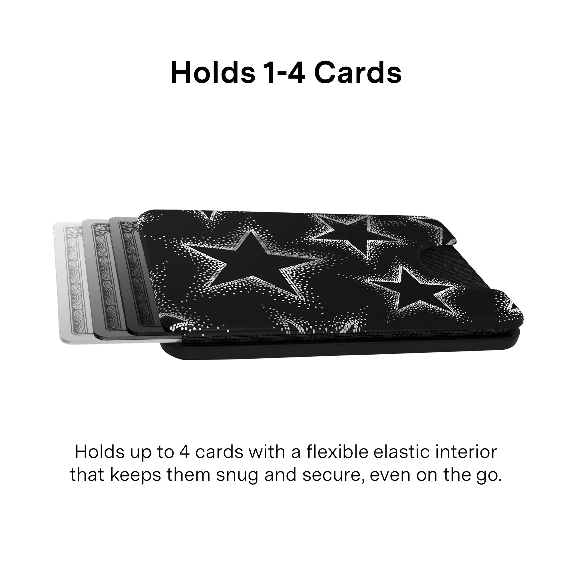 Chrome Stars MagSafe Wallet