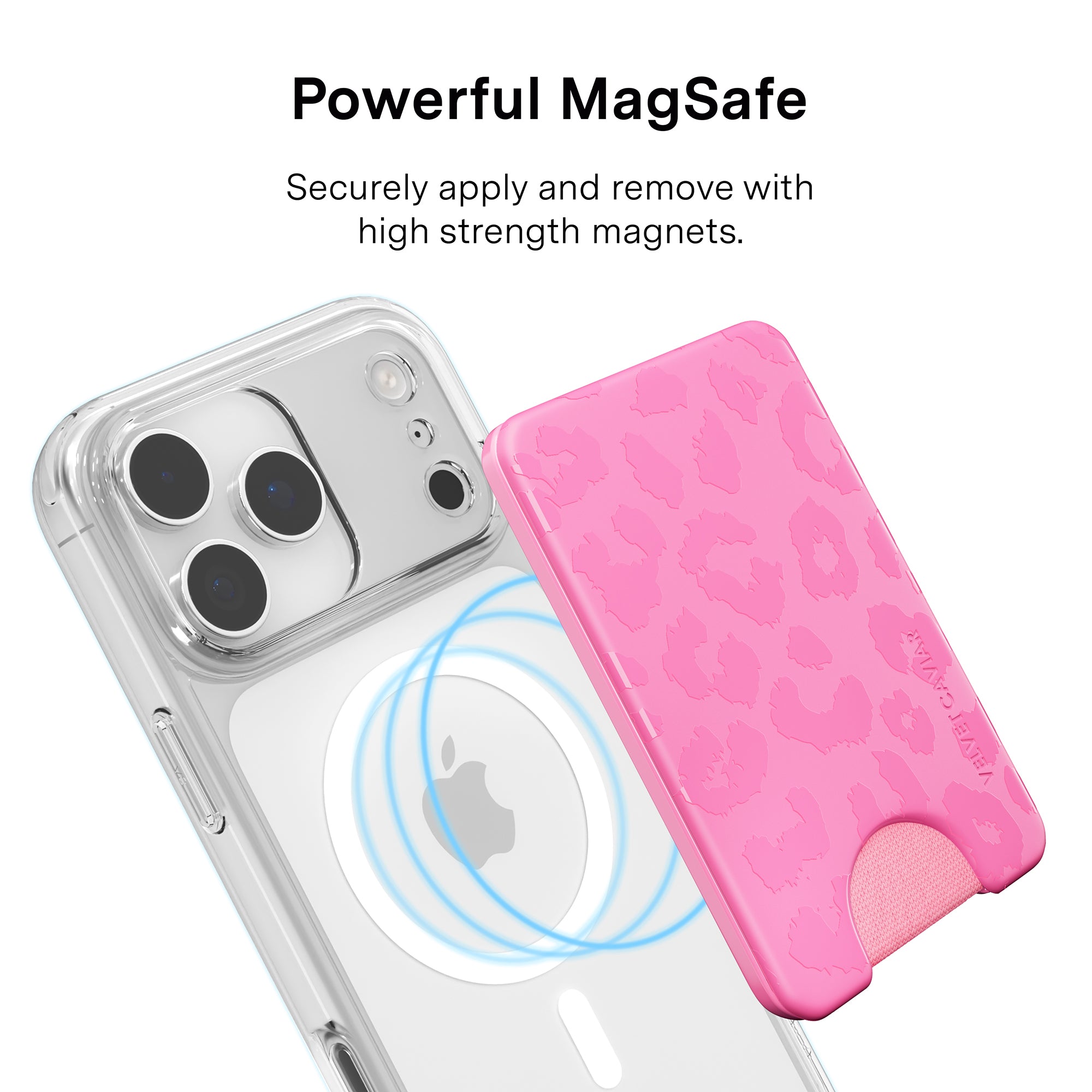 Hot Pink Leopard MagSafe Wallet