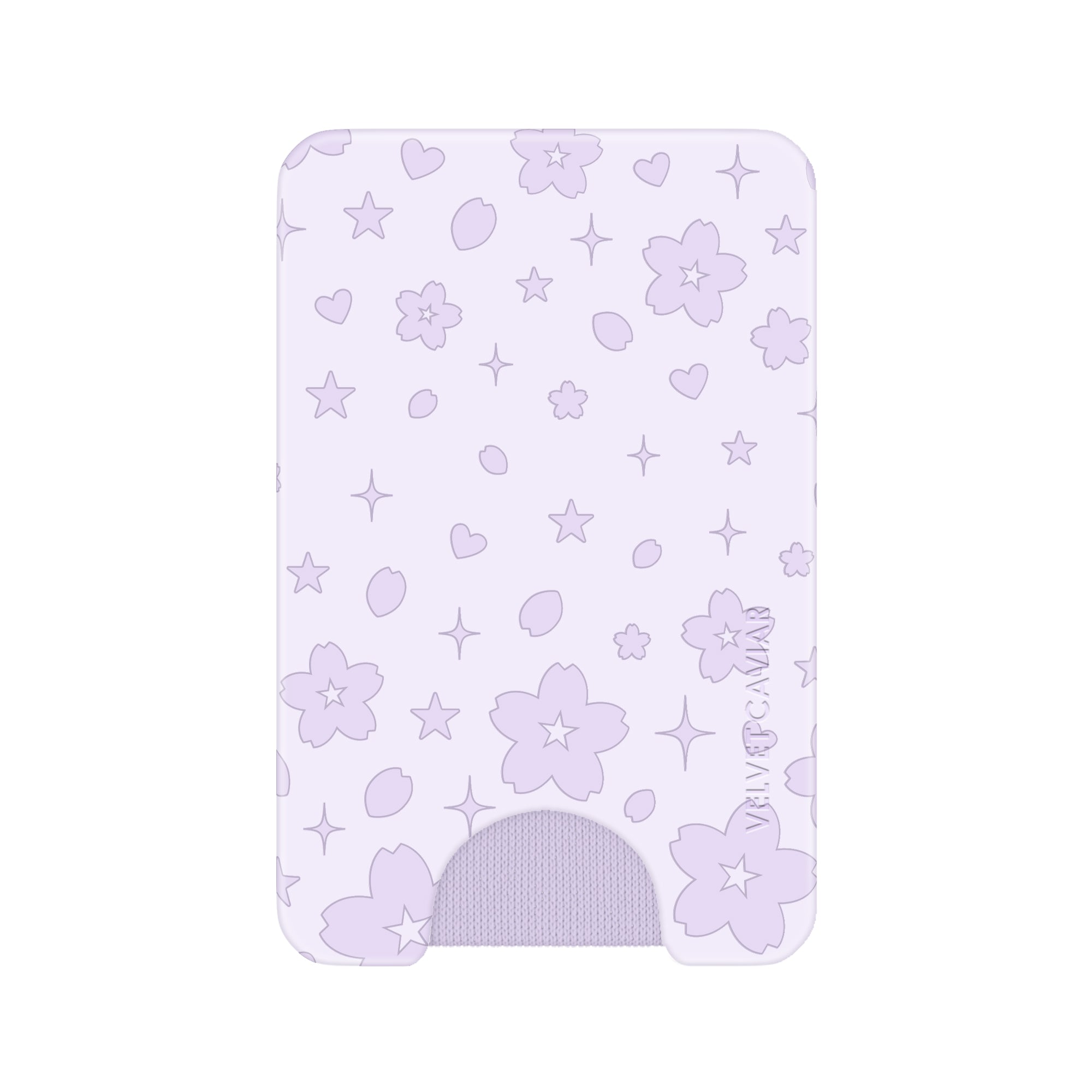 Lavender Cherry Blossom MagSafe Wallet