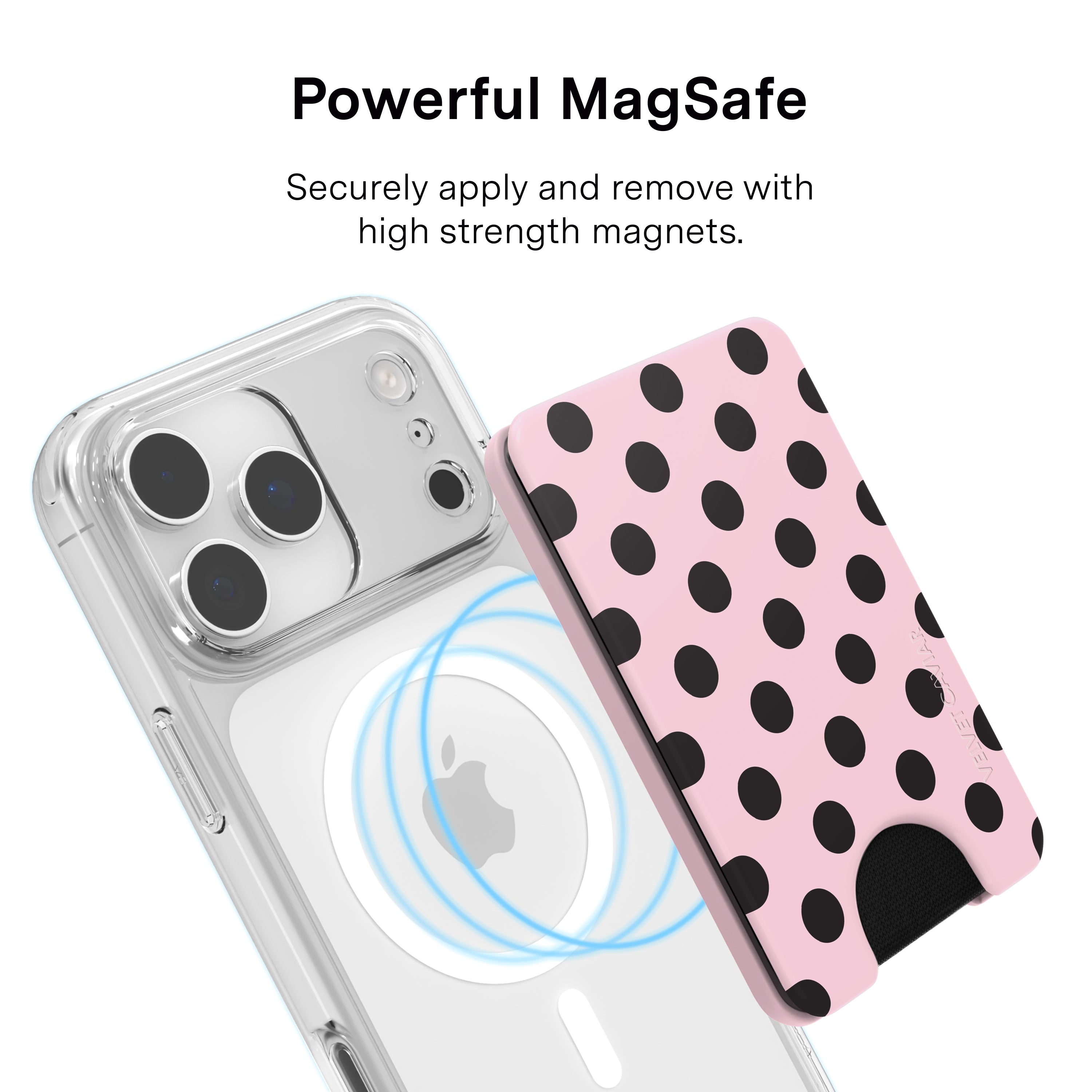 Princess Pink Polka Dot MagSafe Wallet
