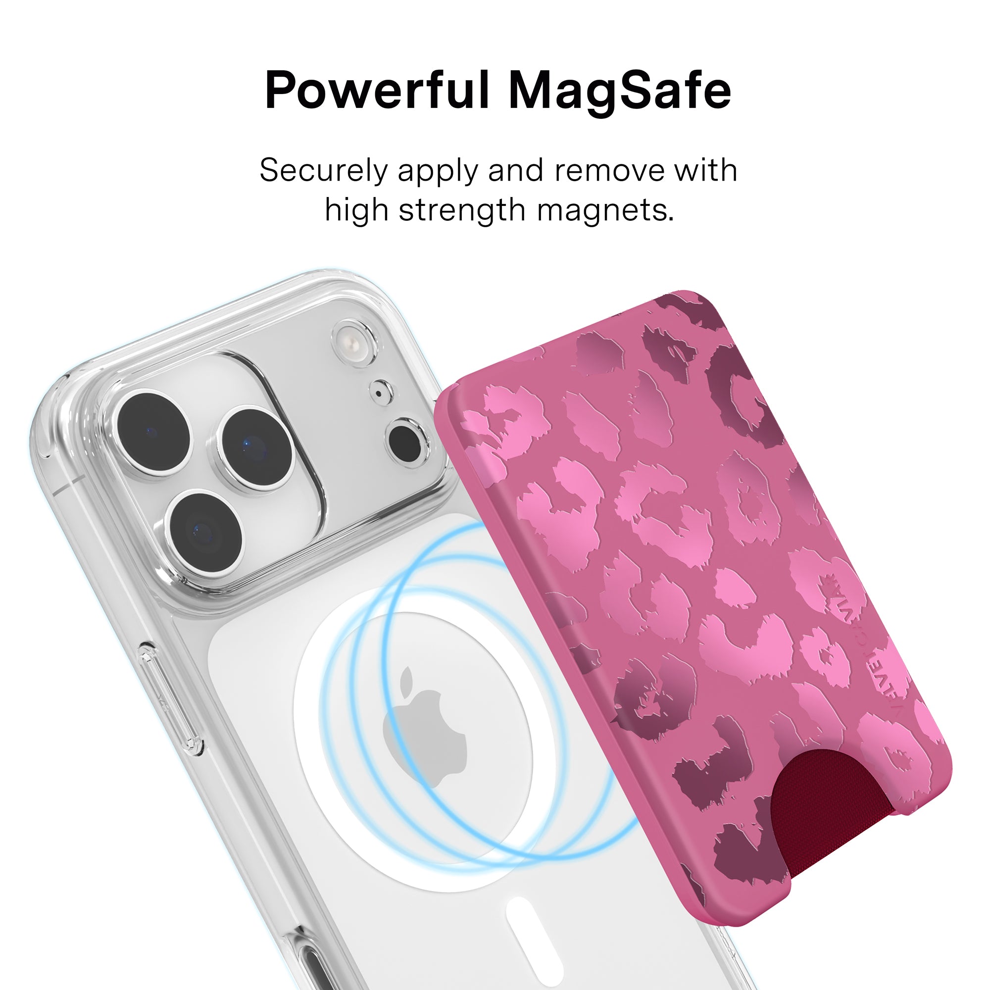 Pink Ruby Leopard MagSafe Wallet