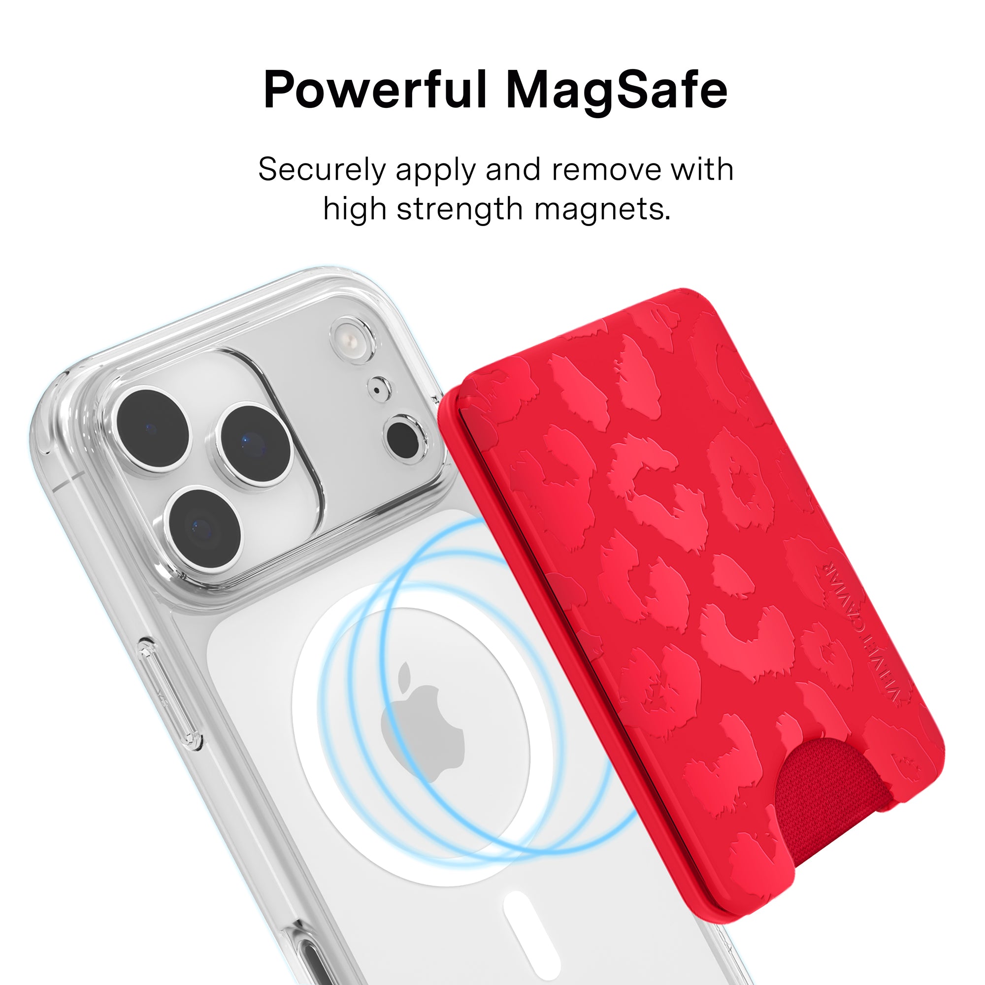 Red Leopard MagSafe Wallet