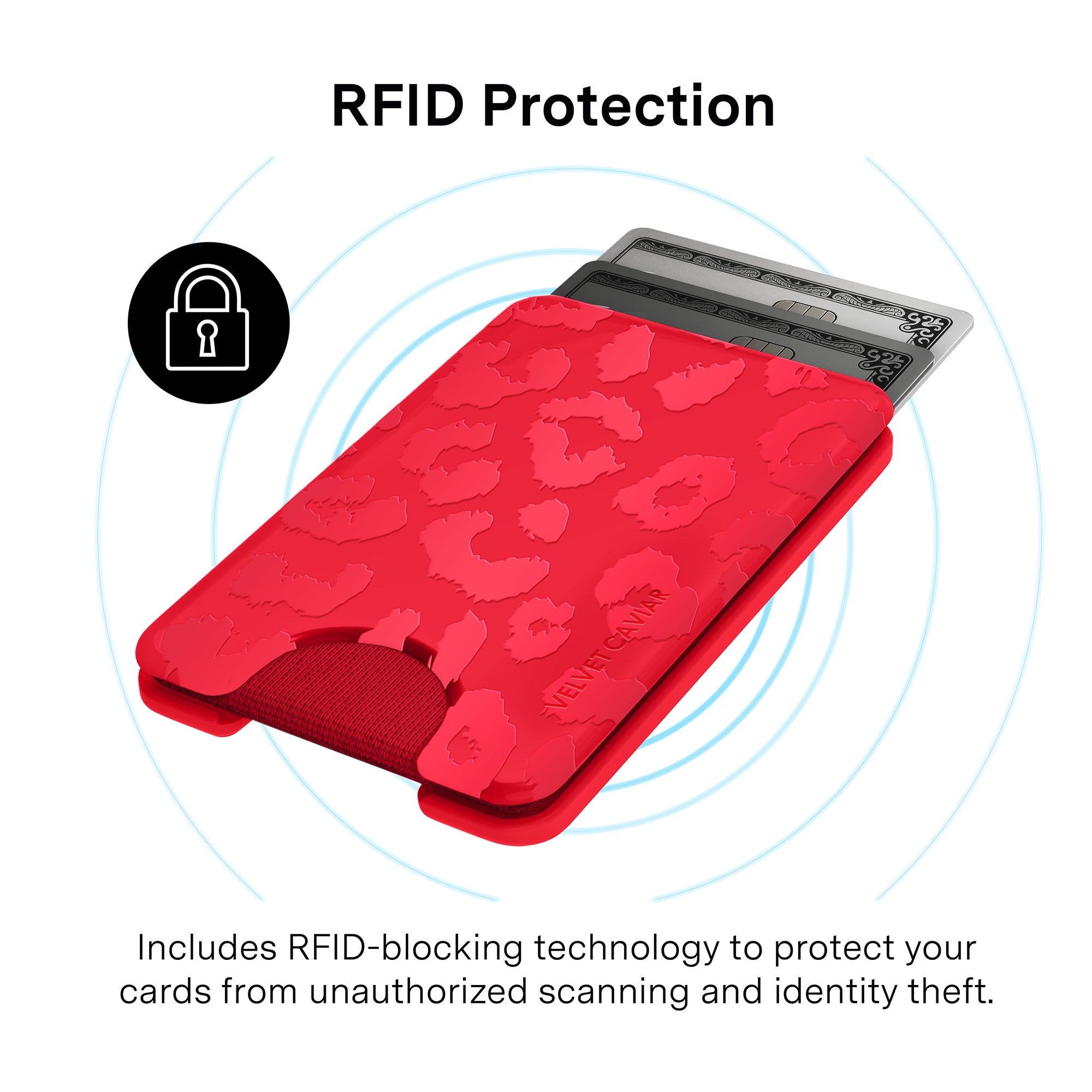 Red Leopard MagSafe Wallet