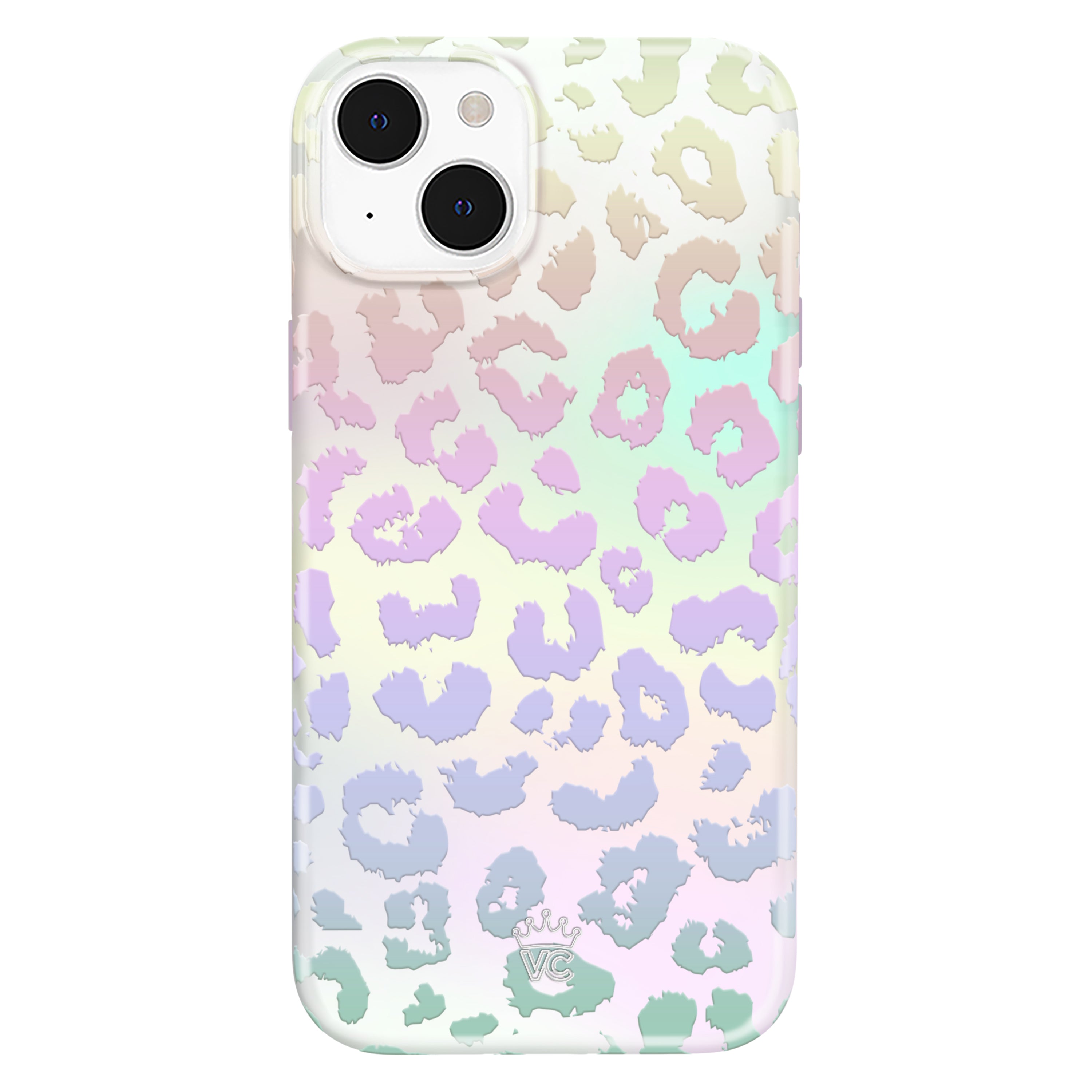 White Opal Leopard iPhone Case