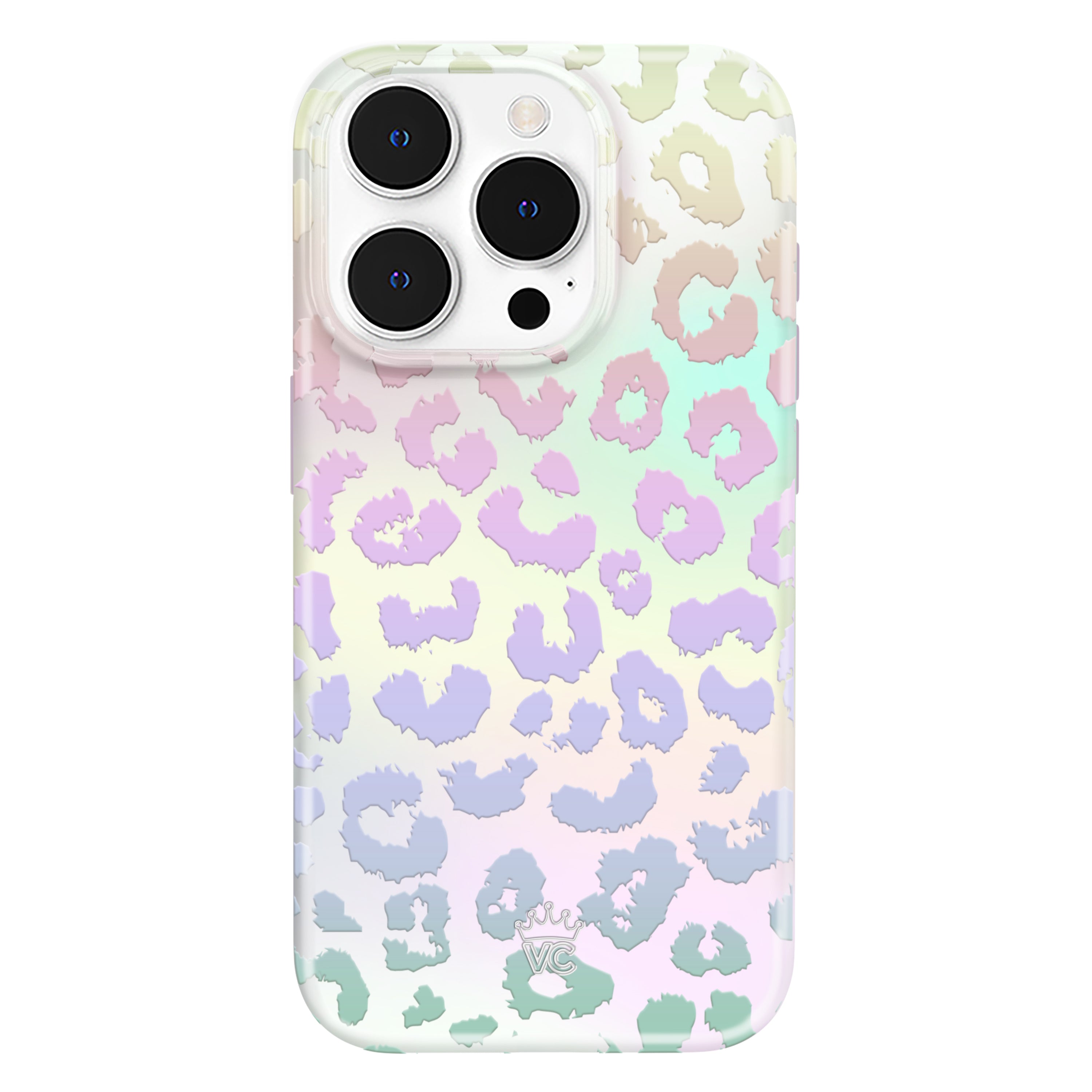 White Opal Leopard iPhone Case