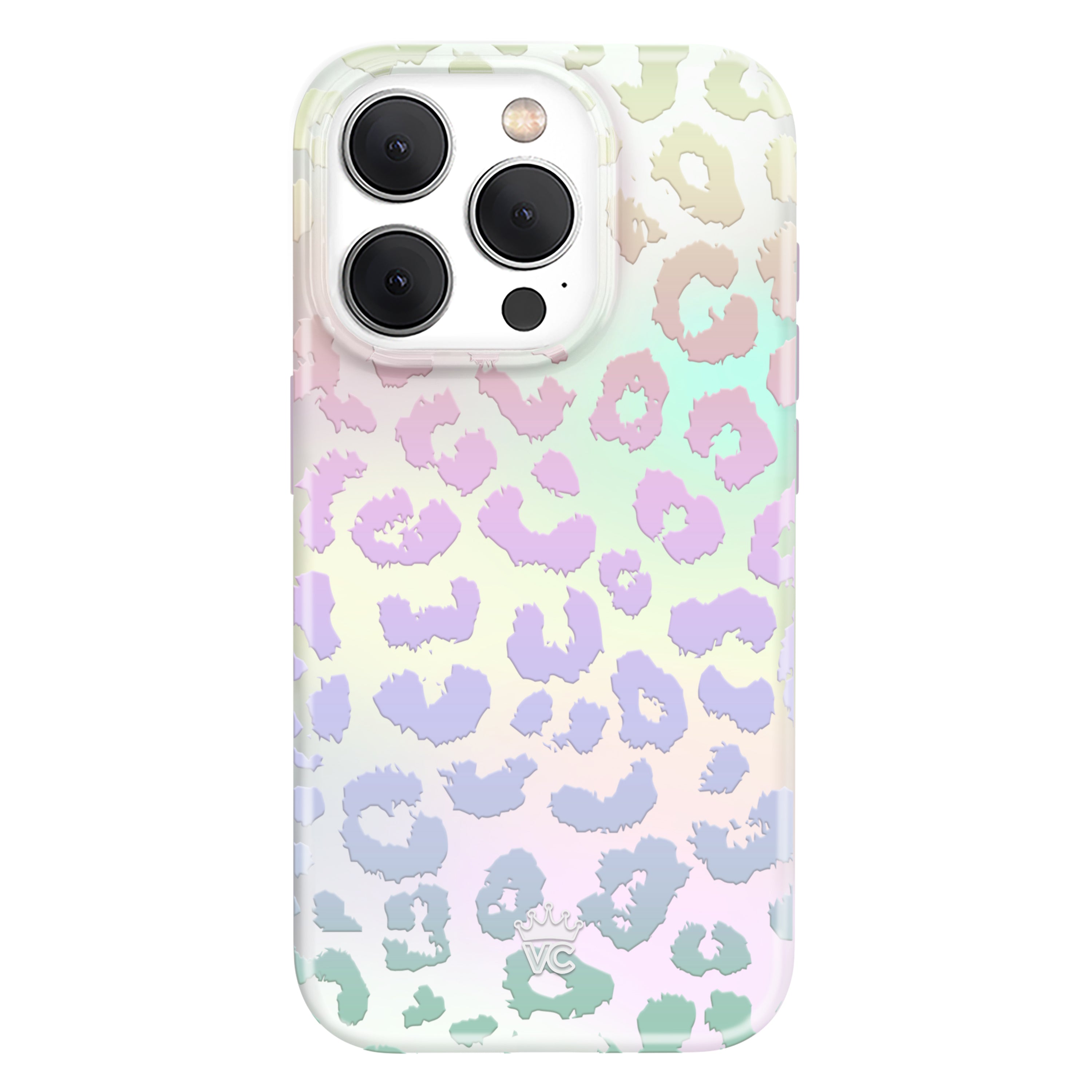 White Opal Leopard iPhone Case