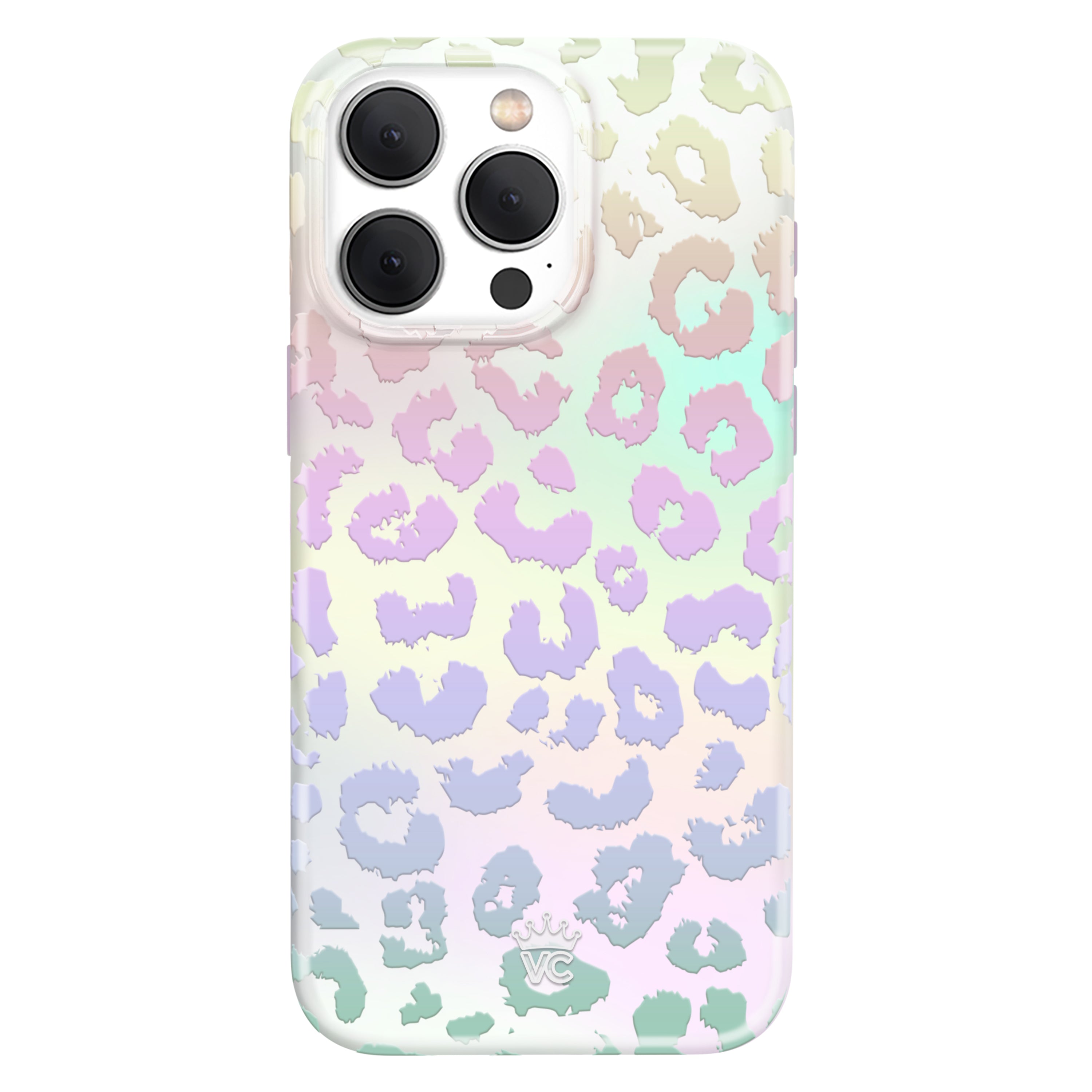 White Opal Leopard iPhone Case
