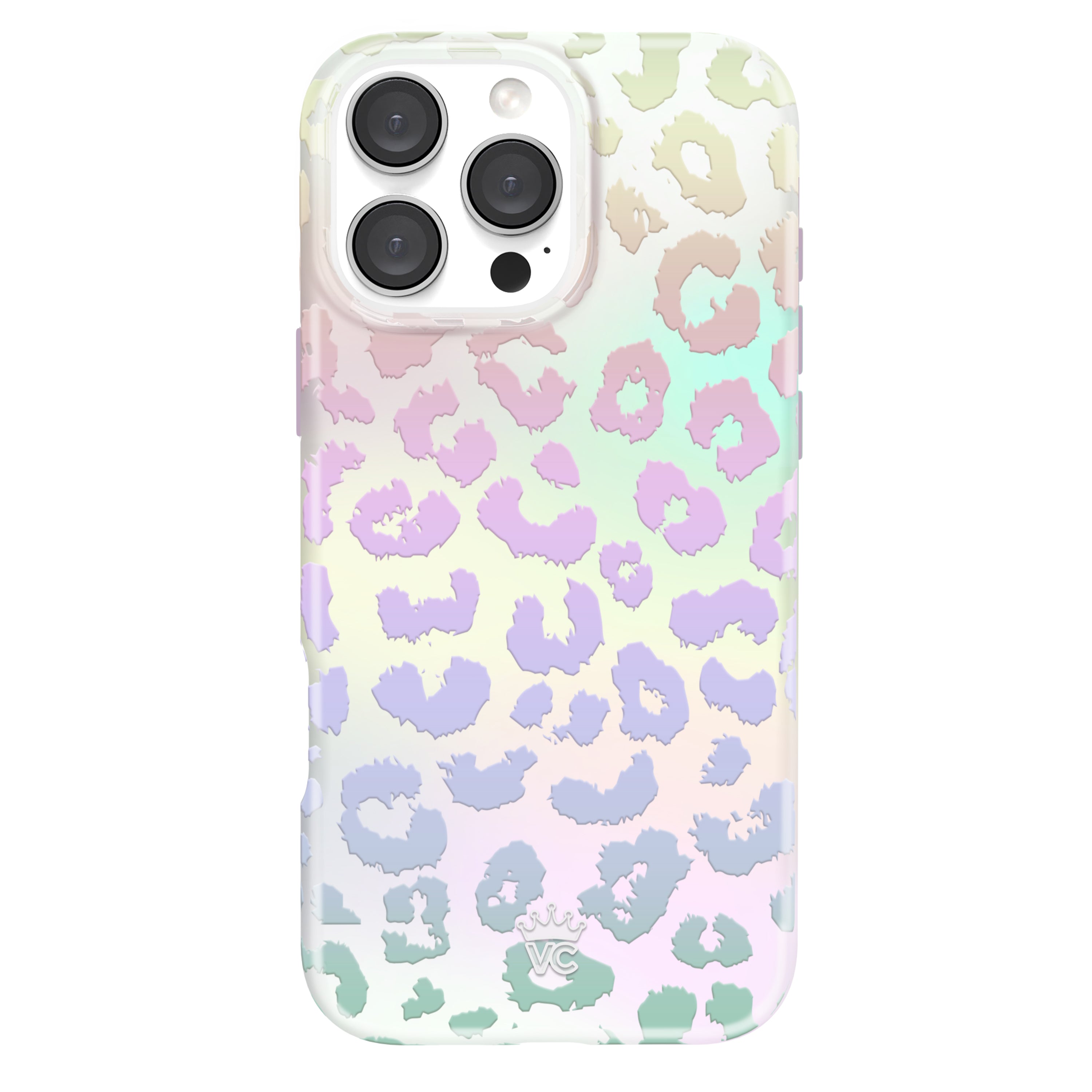 White Opal Leopard iPhone Case
