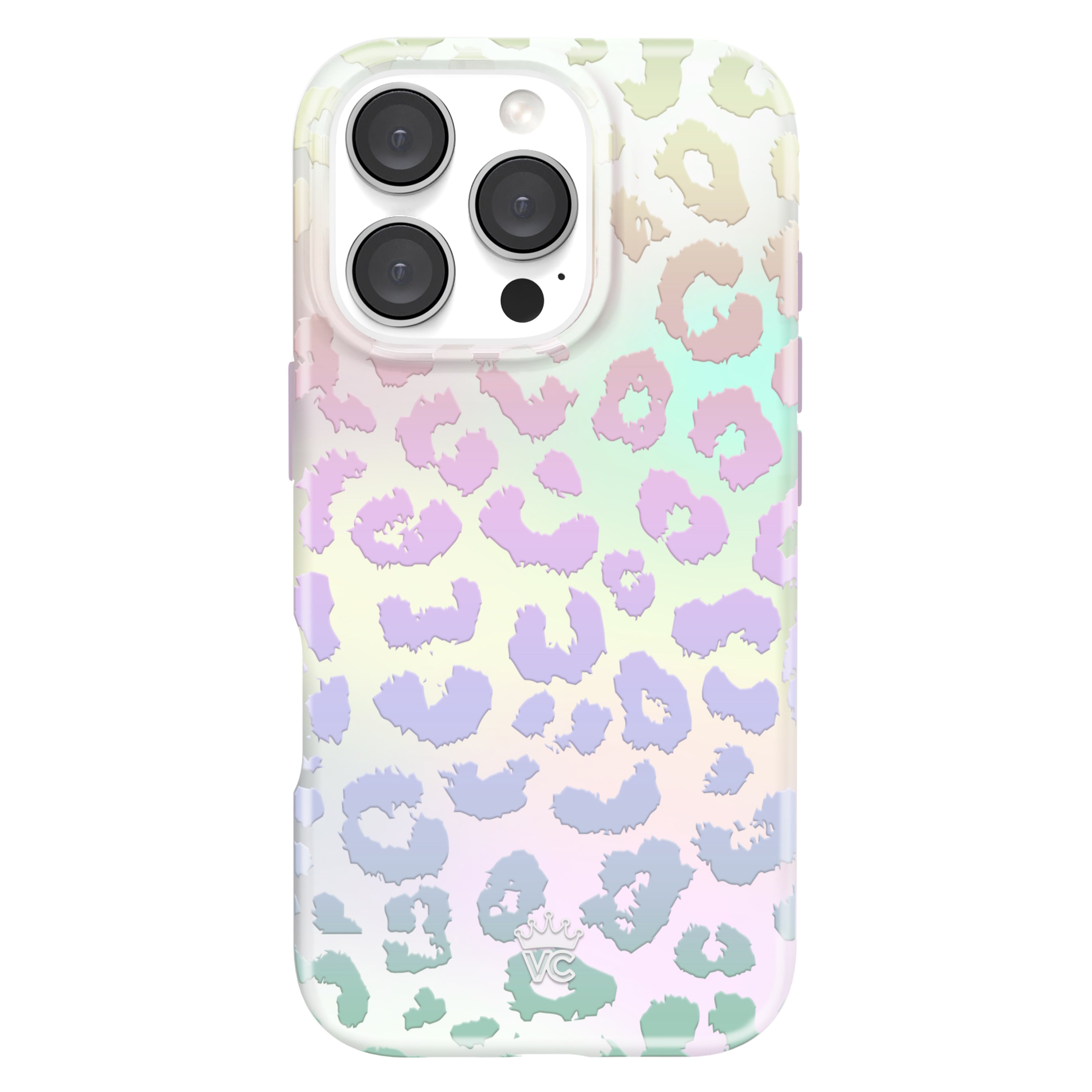 White Opal Leopard iPhone Case