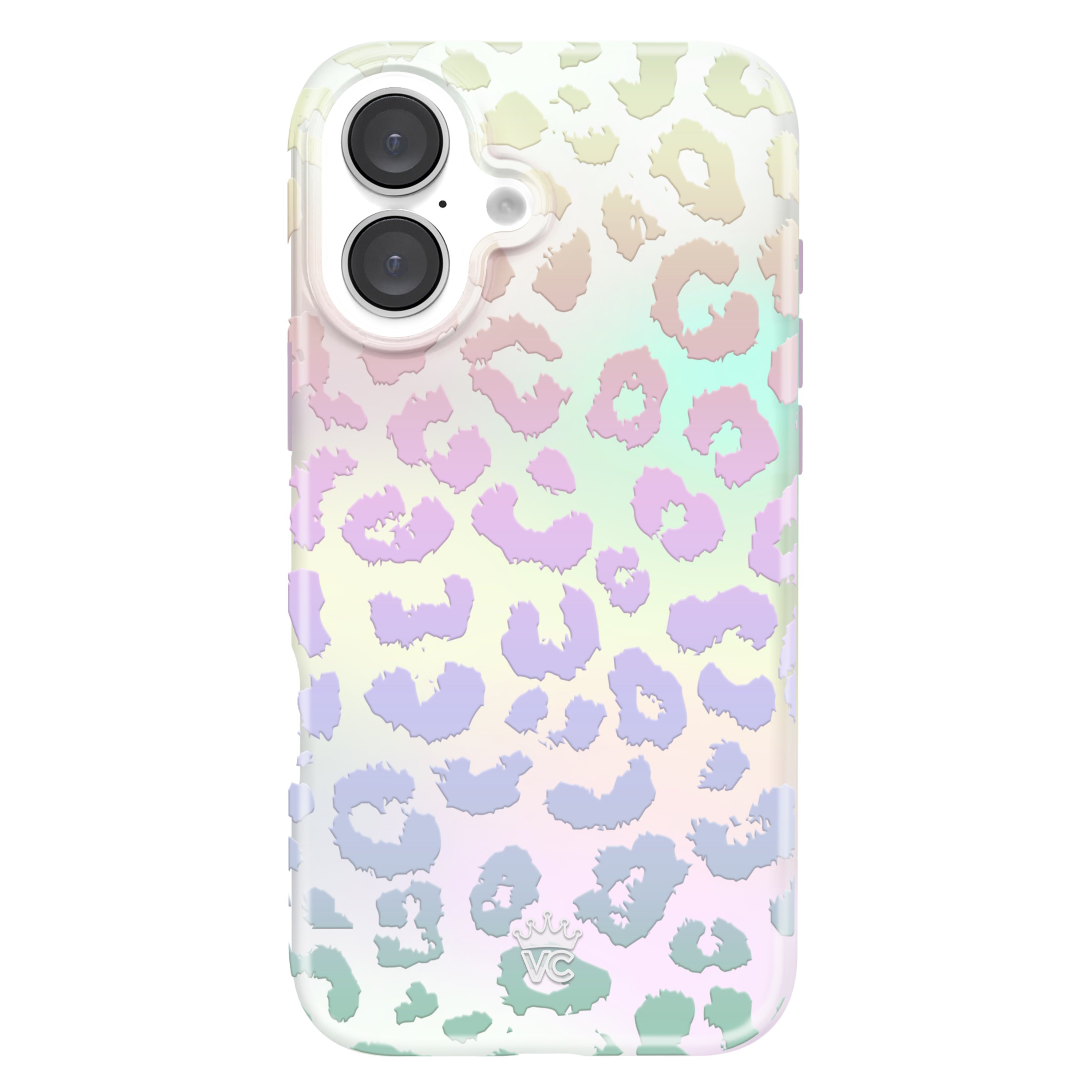 White Opal Leopard iPhone Case