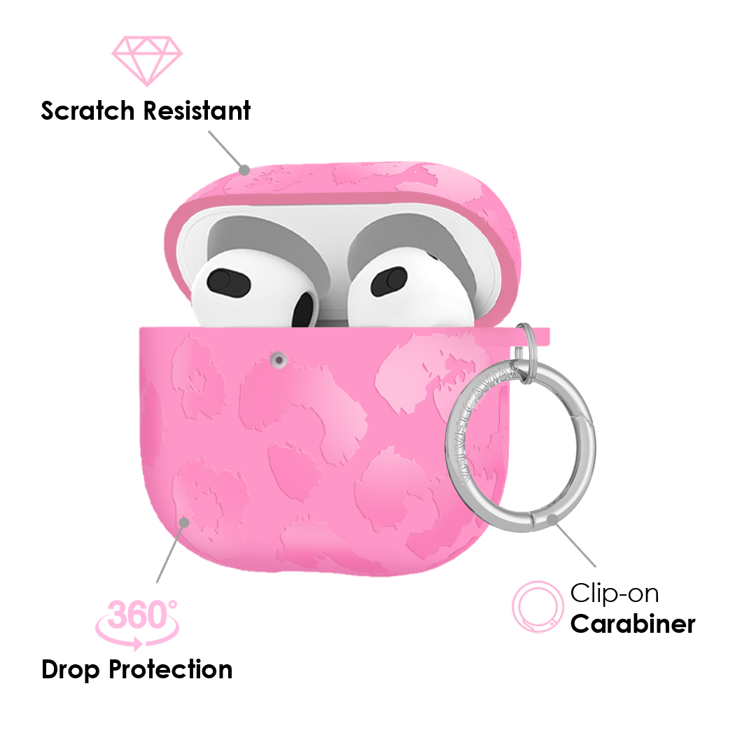 Hot Pink Leopard AirPod Case