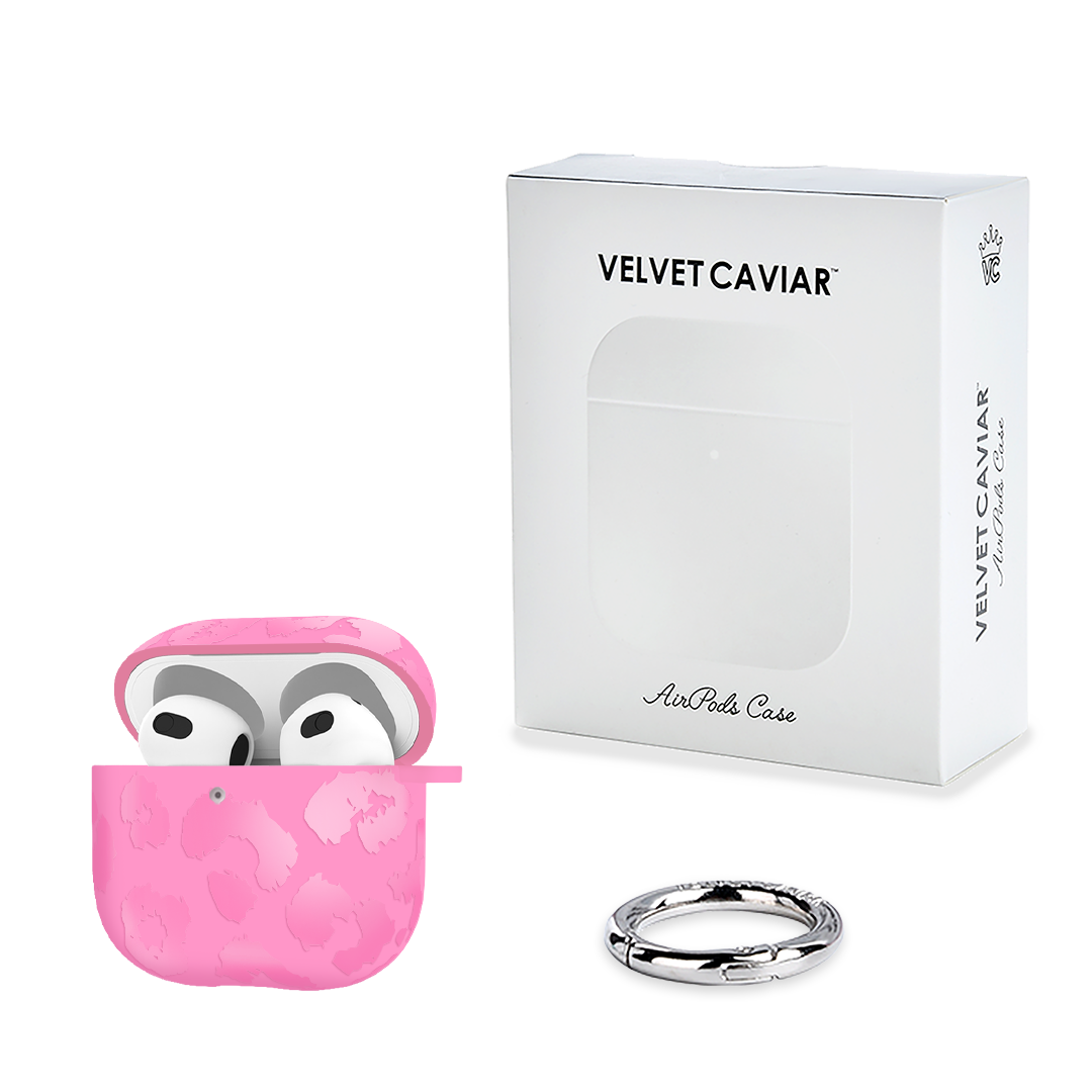 Hot Pink Leopard AirPod Case