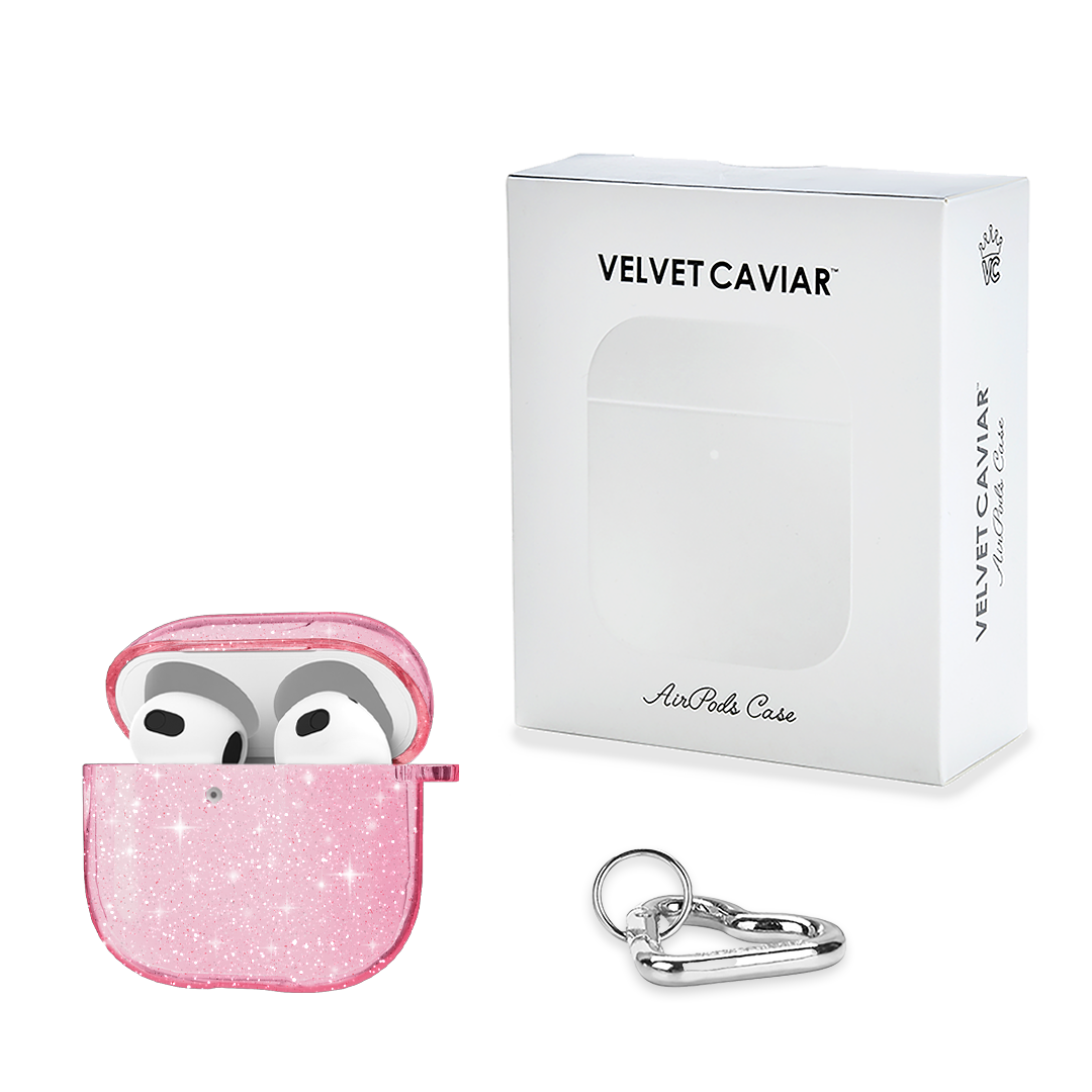 Pink Stardust Glitter AirPod Case