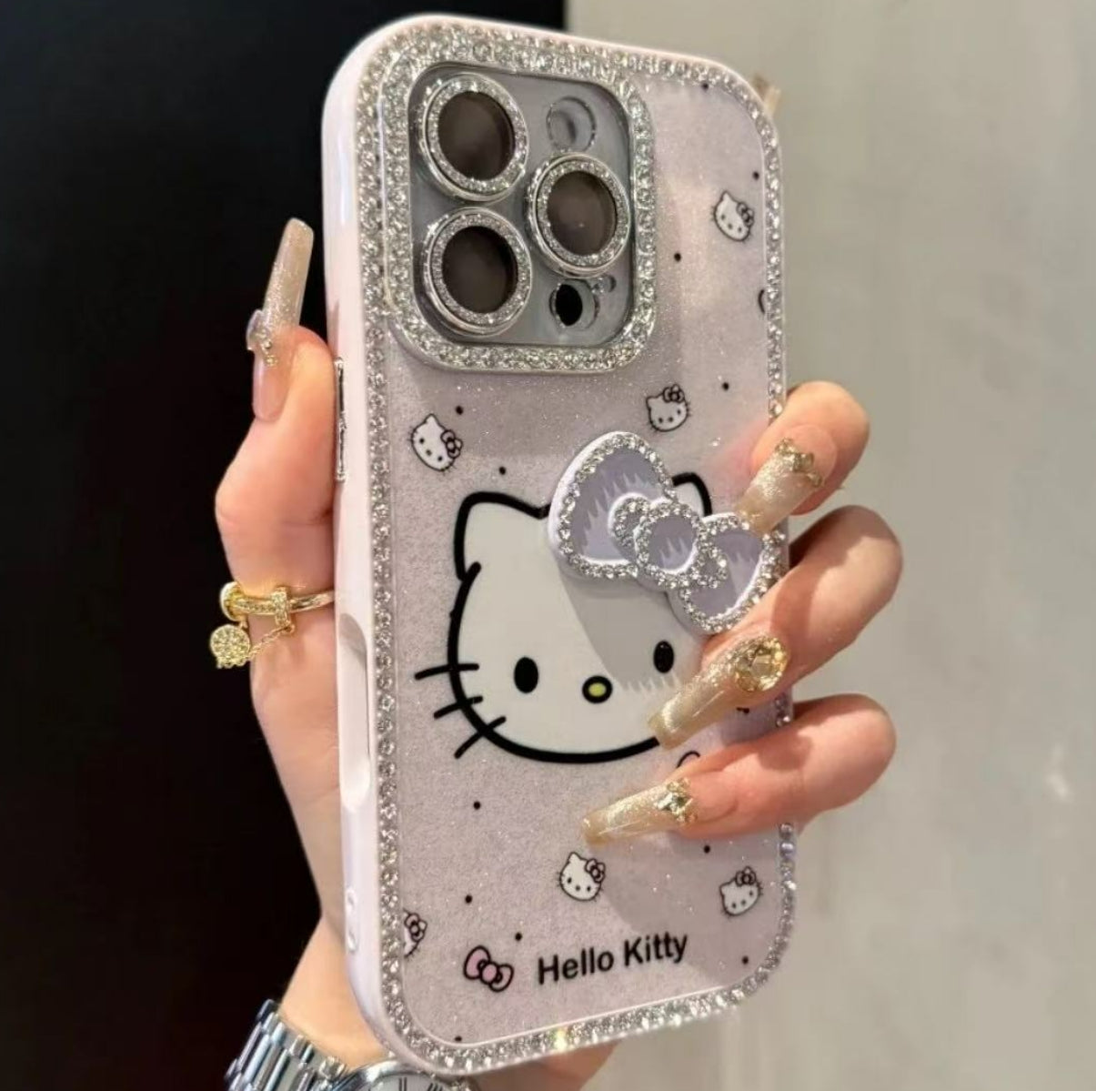 Flash Diamond Hello Kitty Phone Case