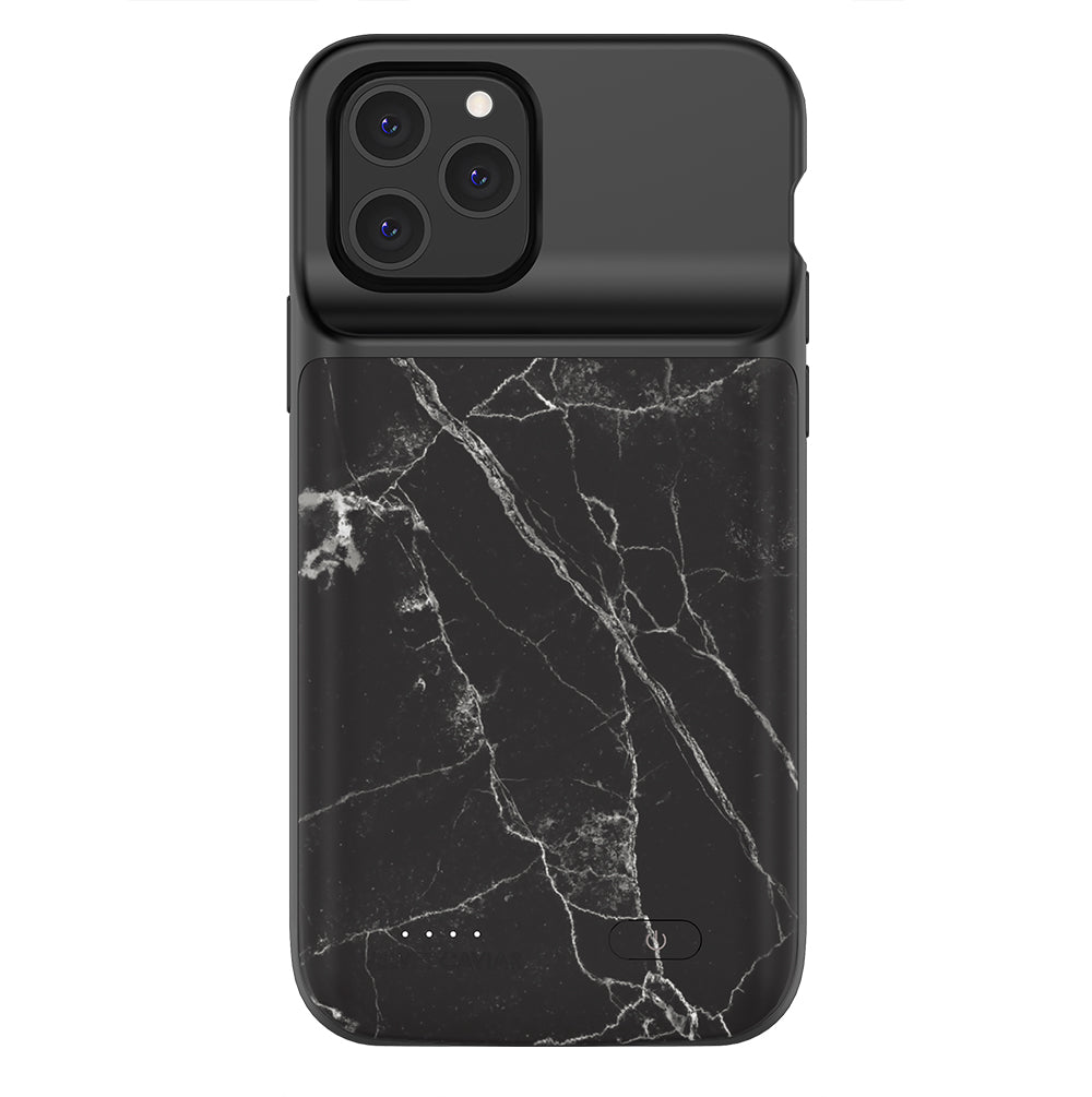 Black Marble iPhone Charging Case