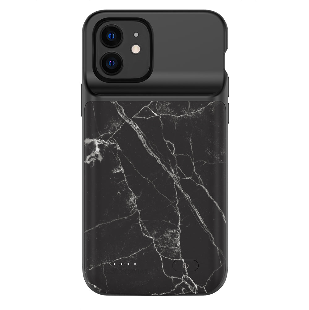 Black Marble iPhone Charging Case