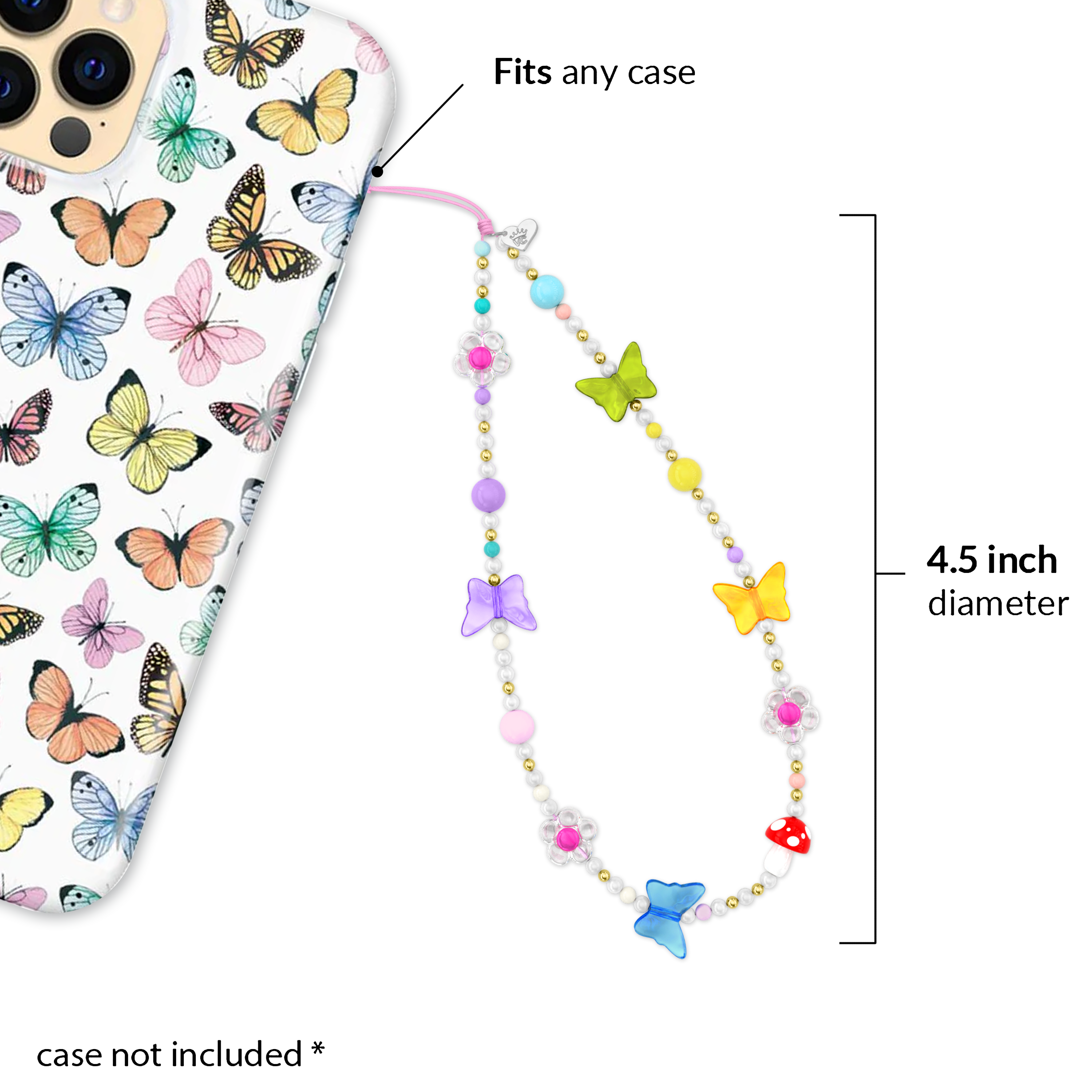 Butterfly Phone Charm