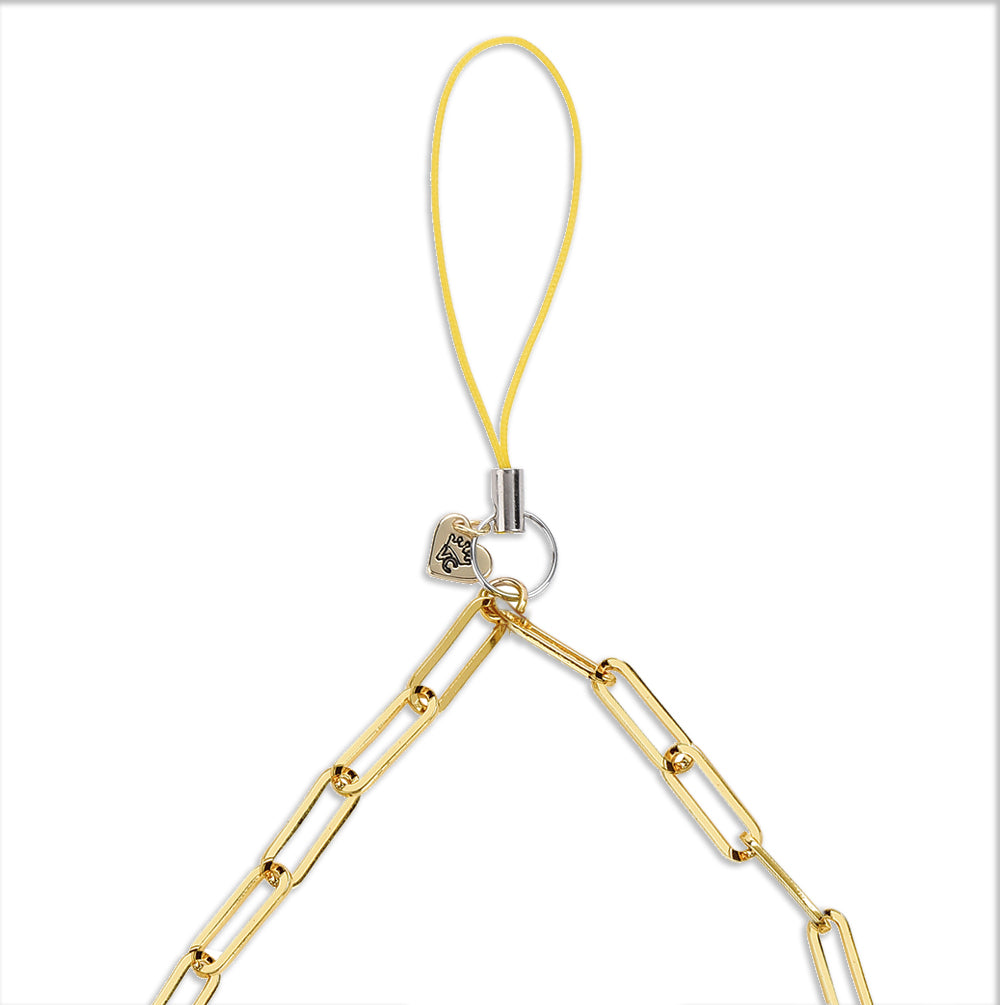 Gold Chain Phone Charm