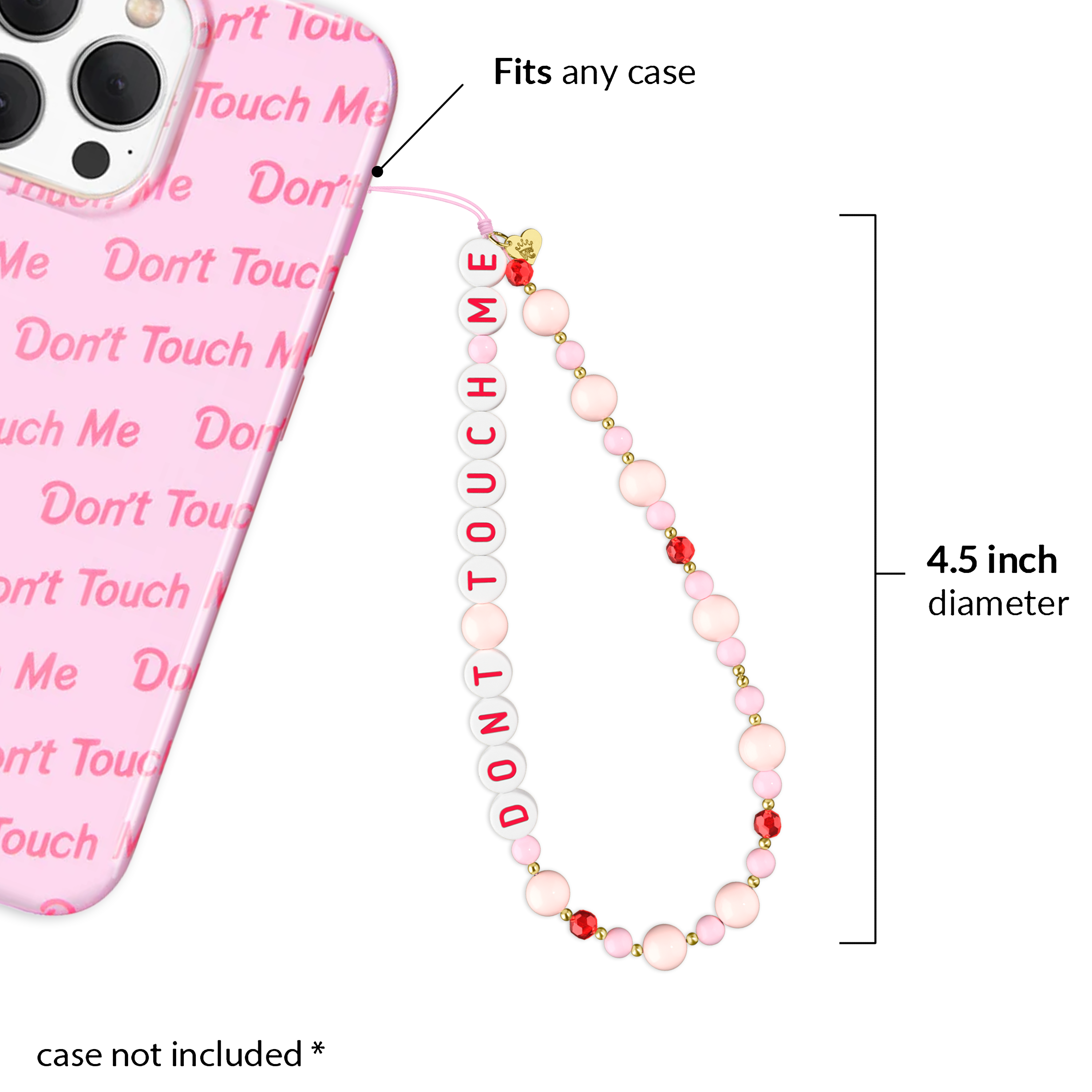 Don't Touch Phone Charm