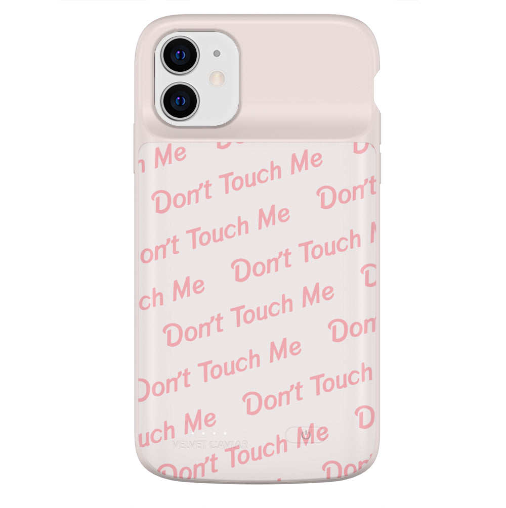 Don't Touch Me iPhone Charging Case